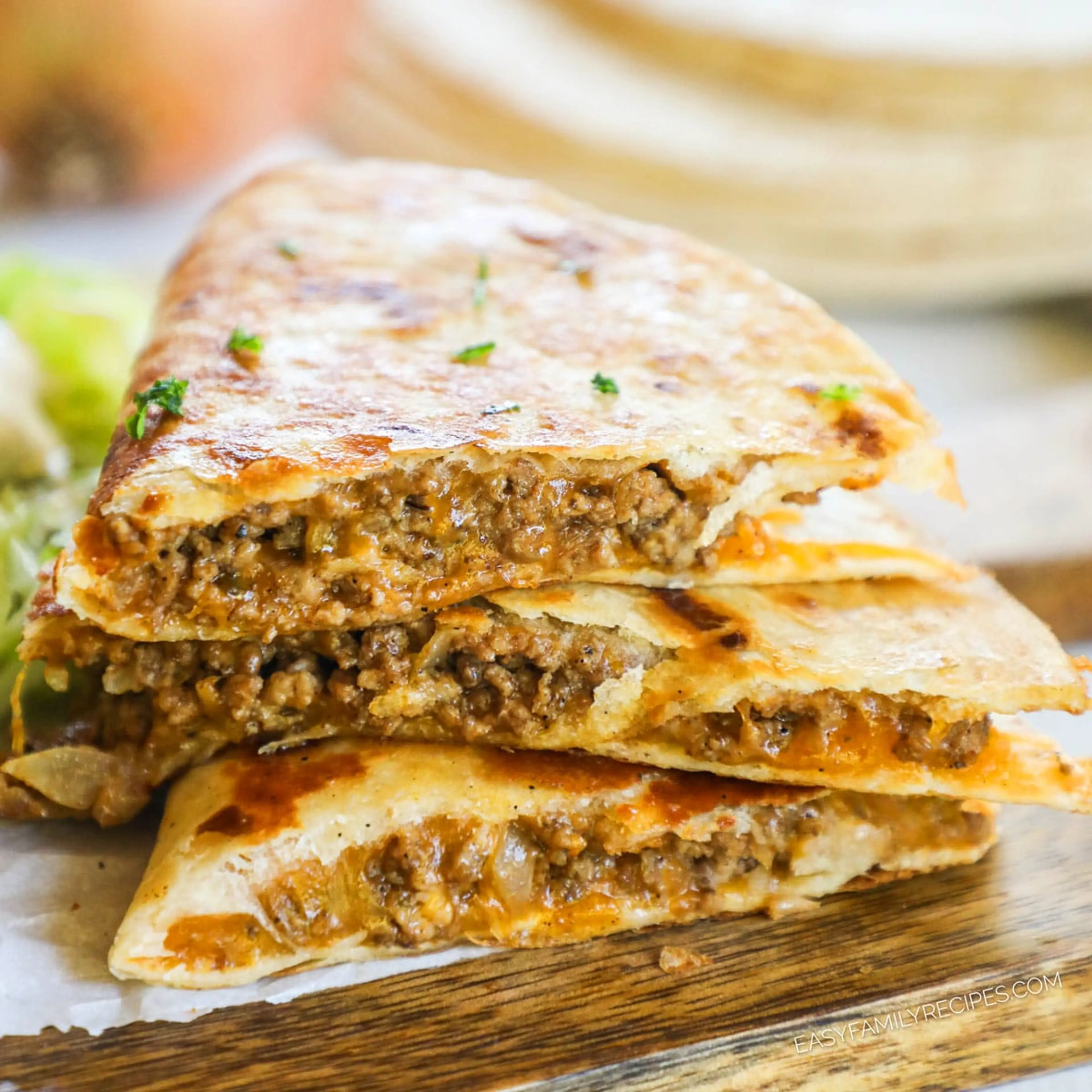 Ground Beef Quesadillas