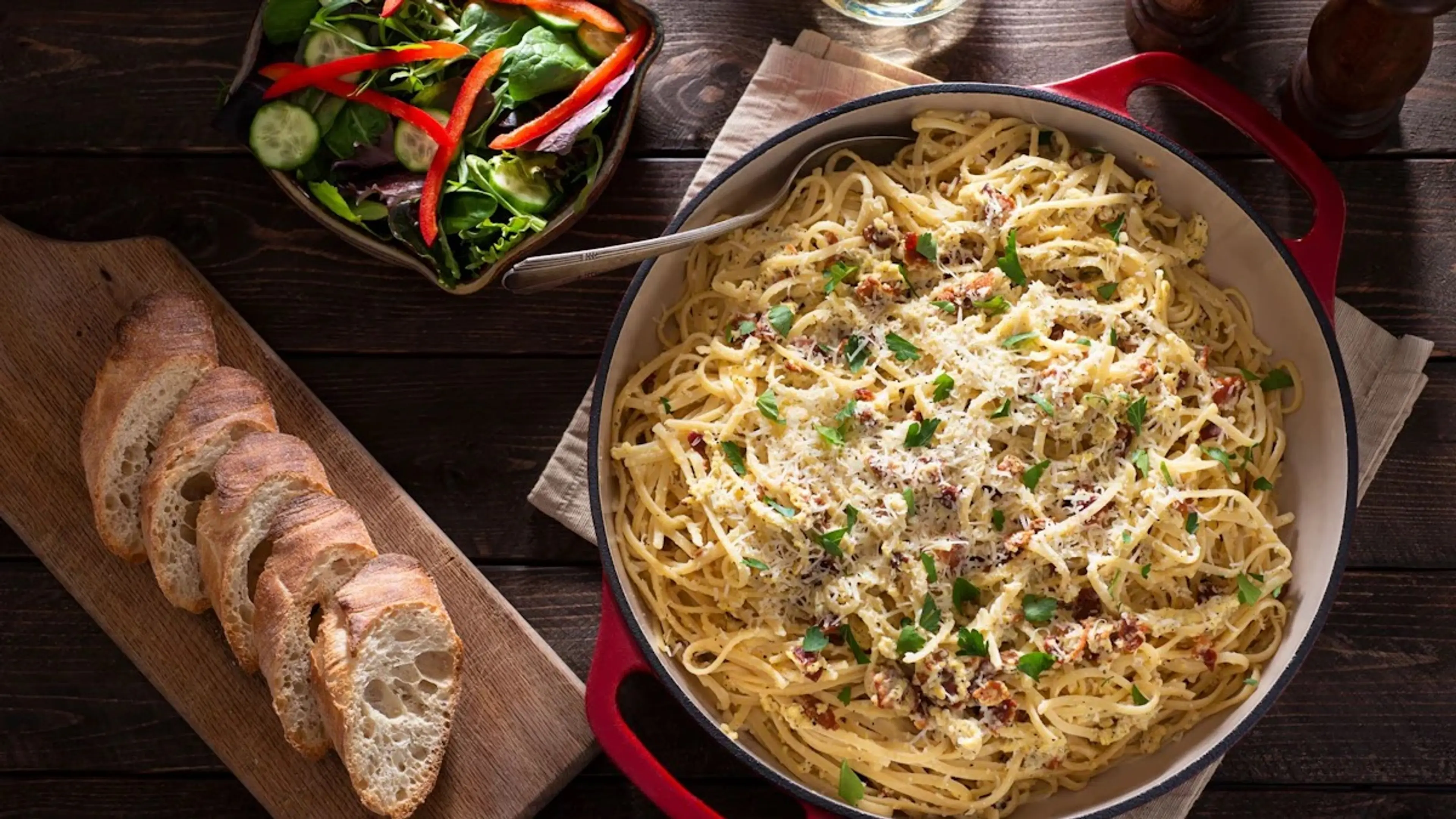 Die beste vegetarische Carbonara