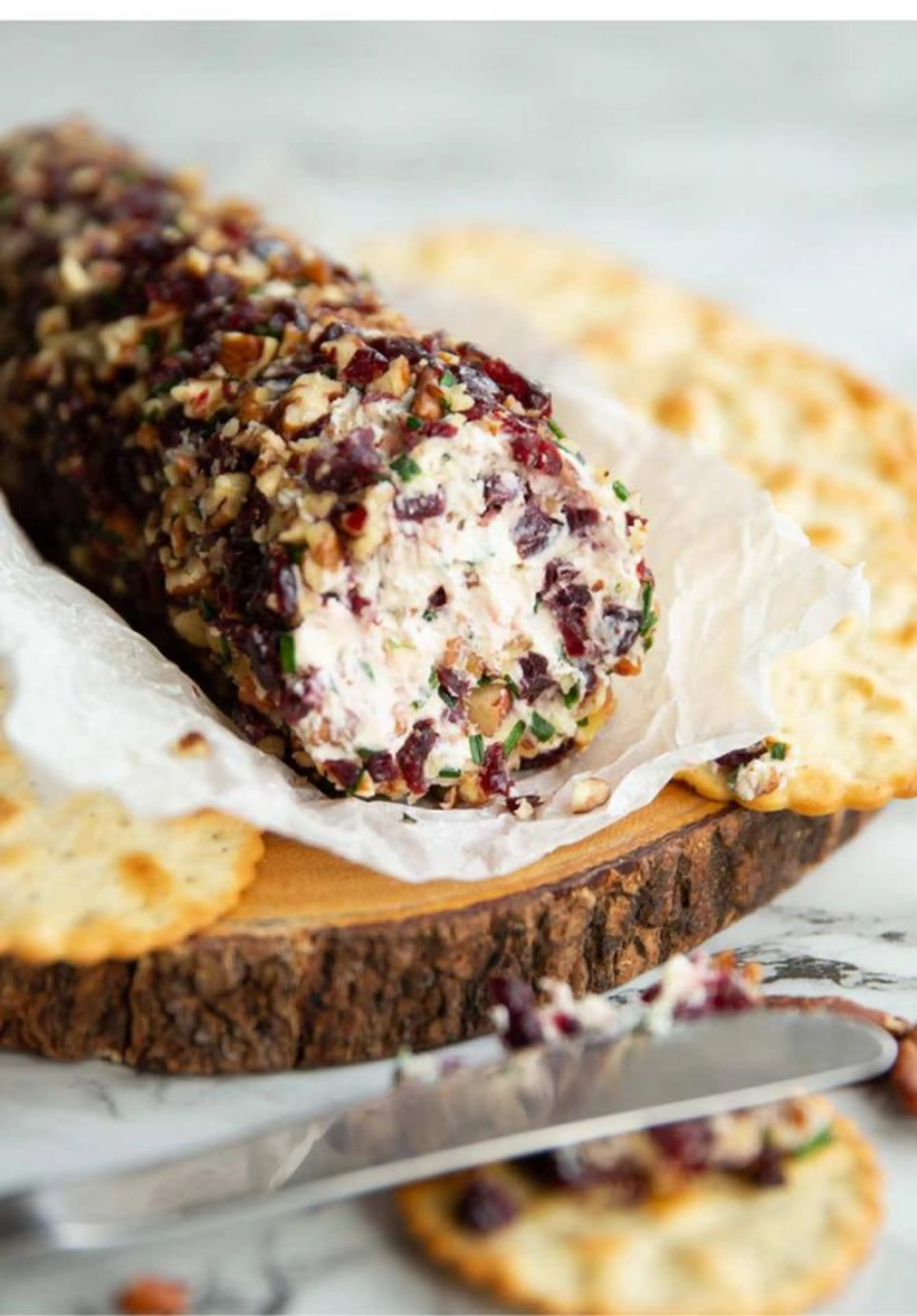 Cranberry Pecan Cheese Log
