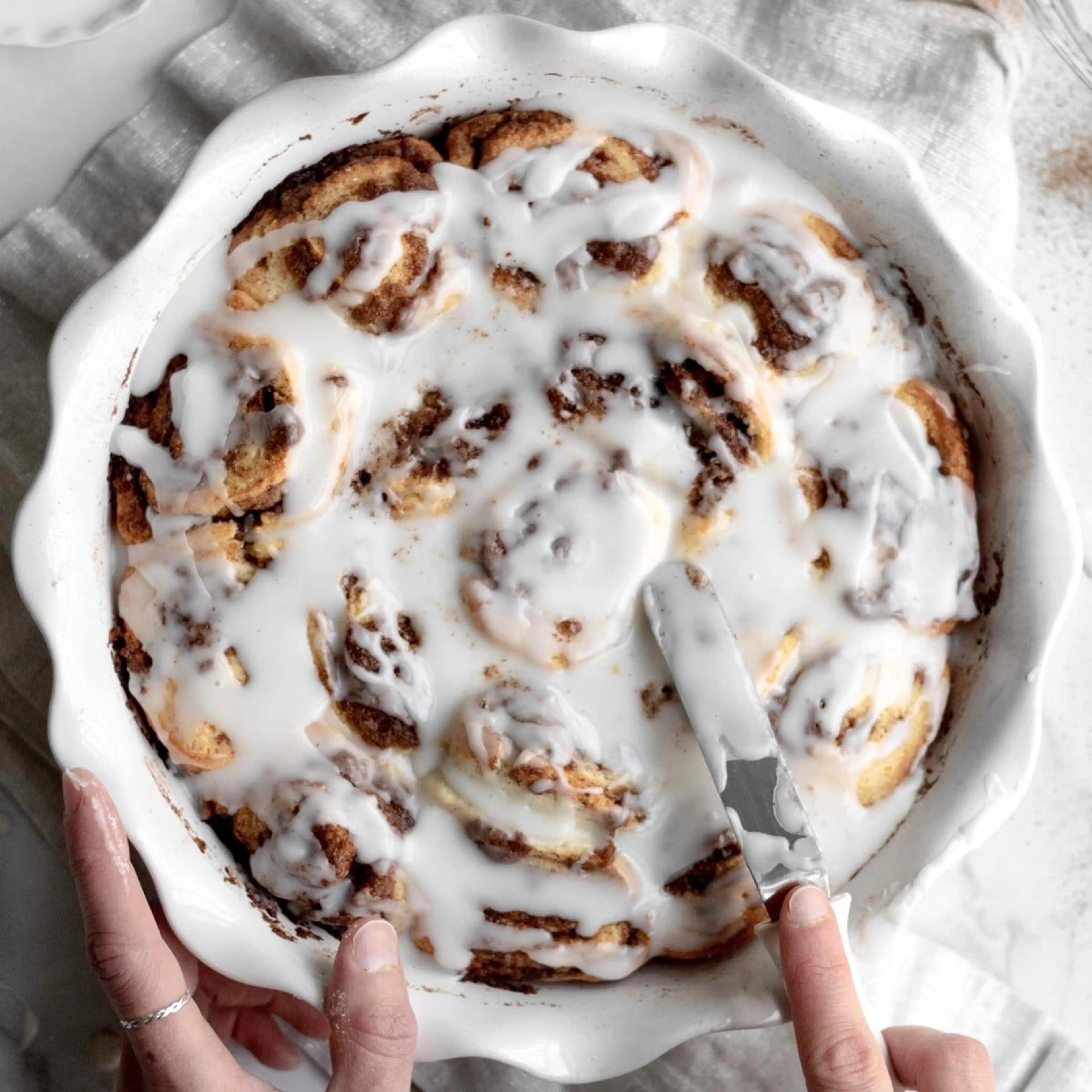 No Yeast Cinnamon Rolls