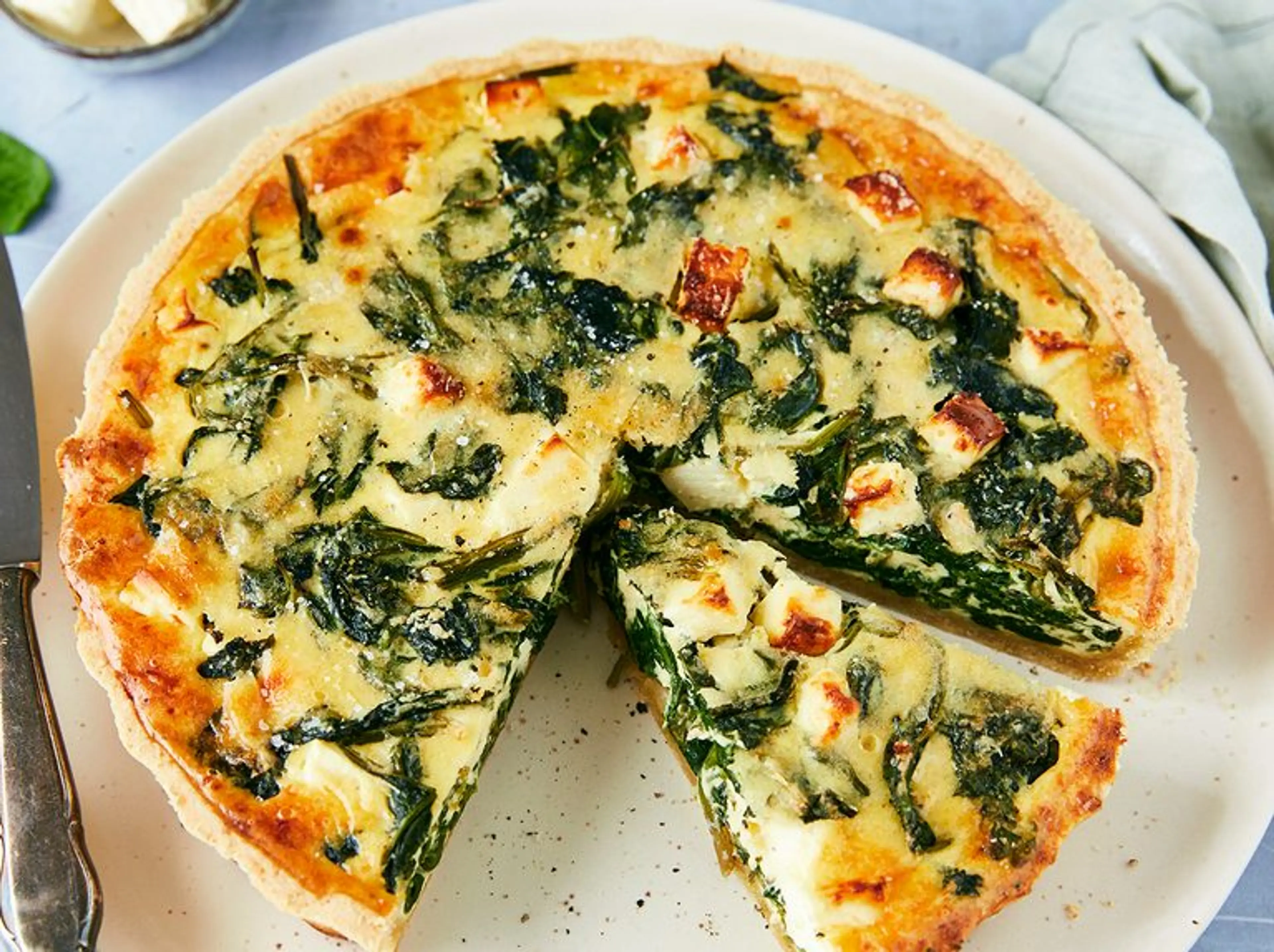Spinach & Feta Quiche