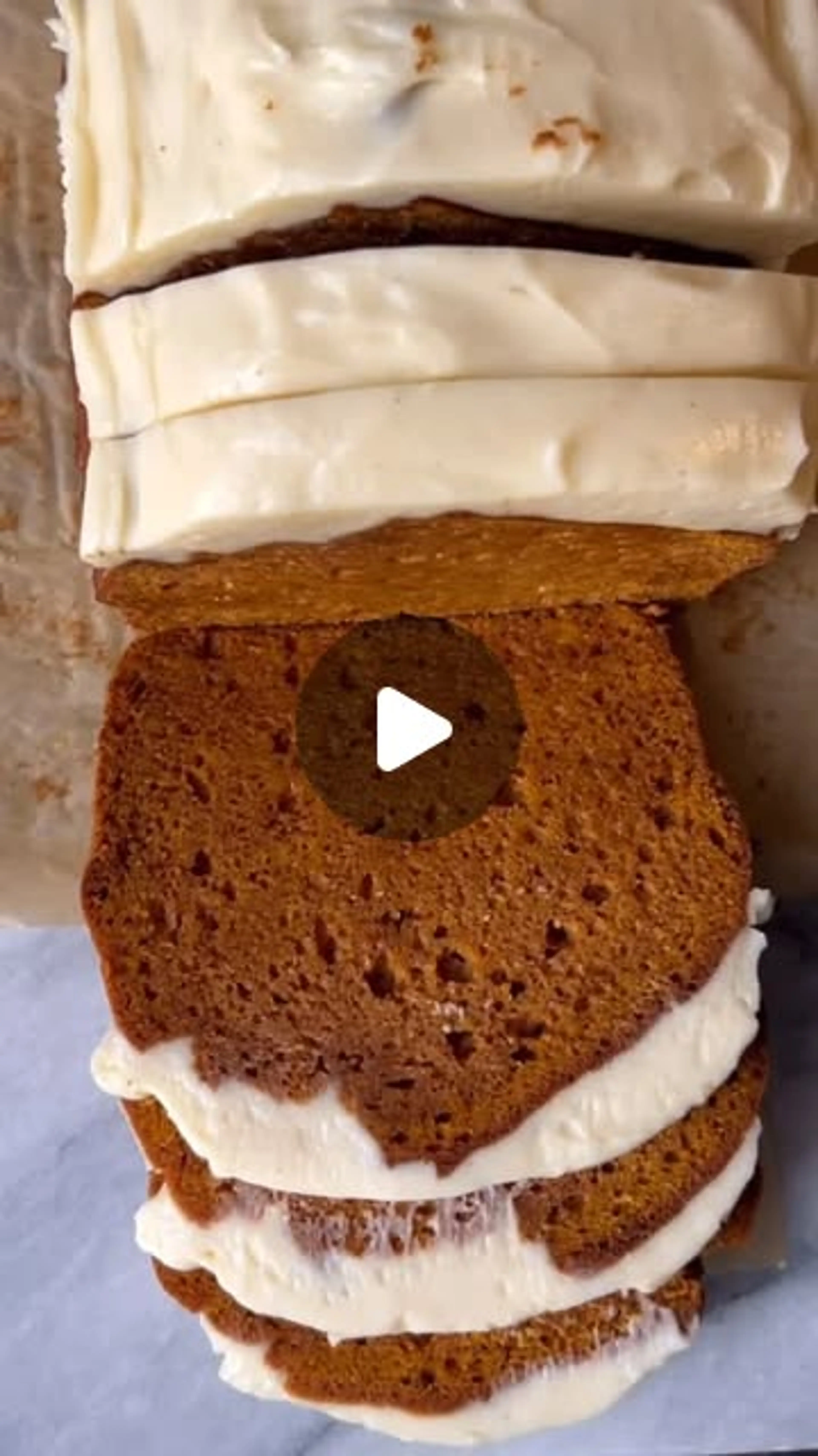 Moist Pumpkin Olive Oil Loaf with Vanilla Bean Cream Cheese