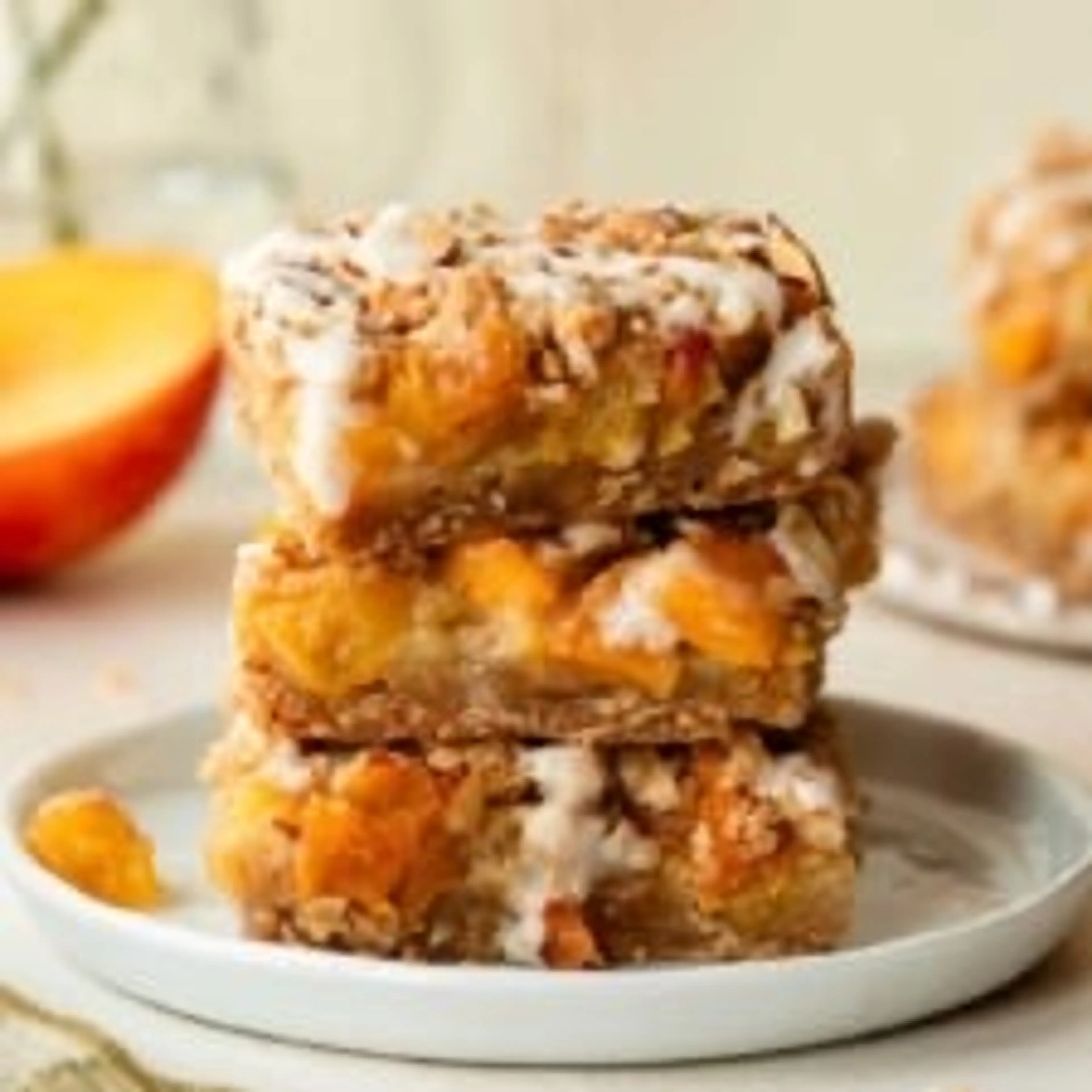 Peach Pie Crumb Bars