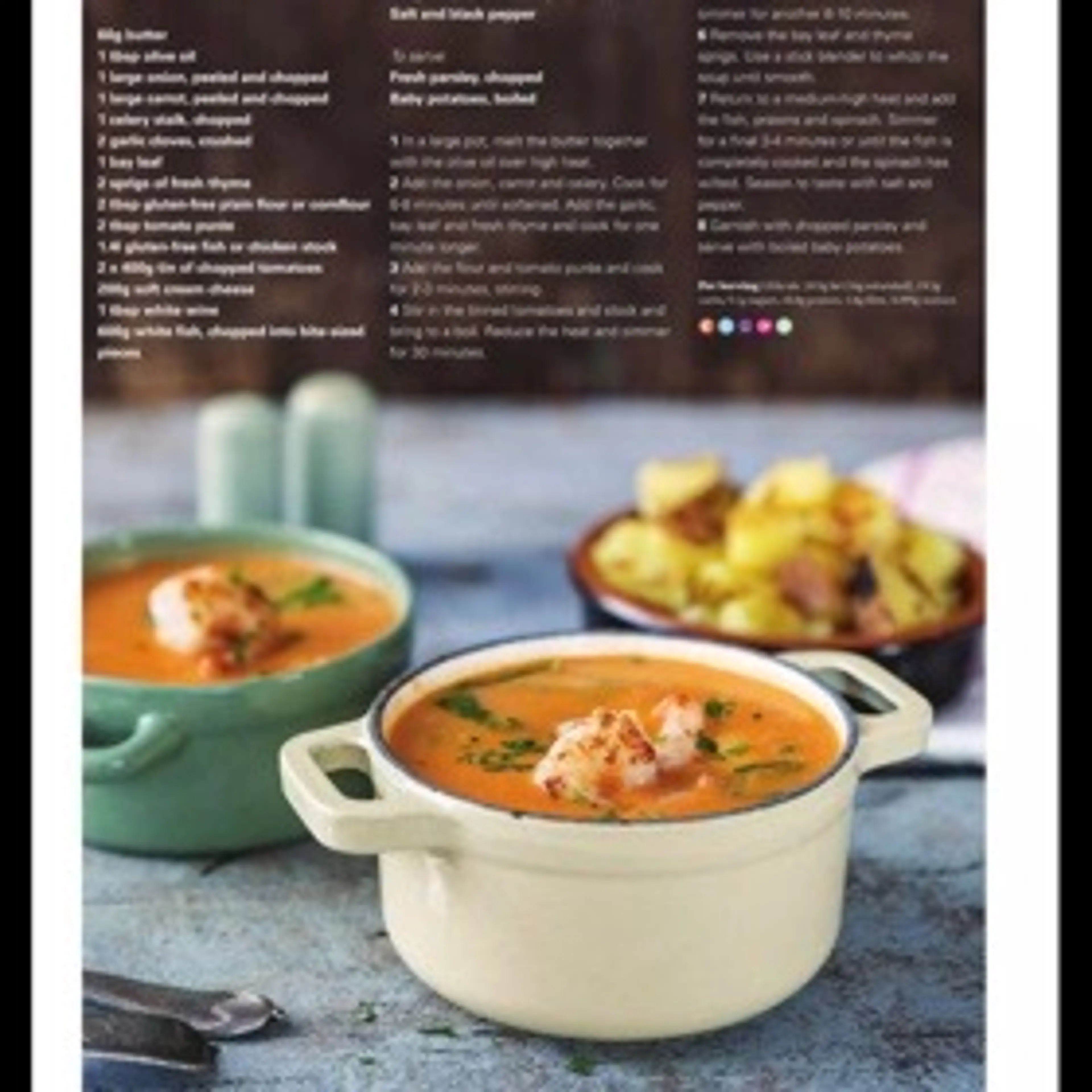 Creamy tomato fish stew