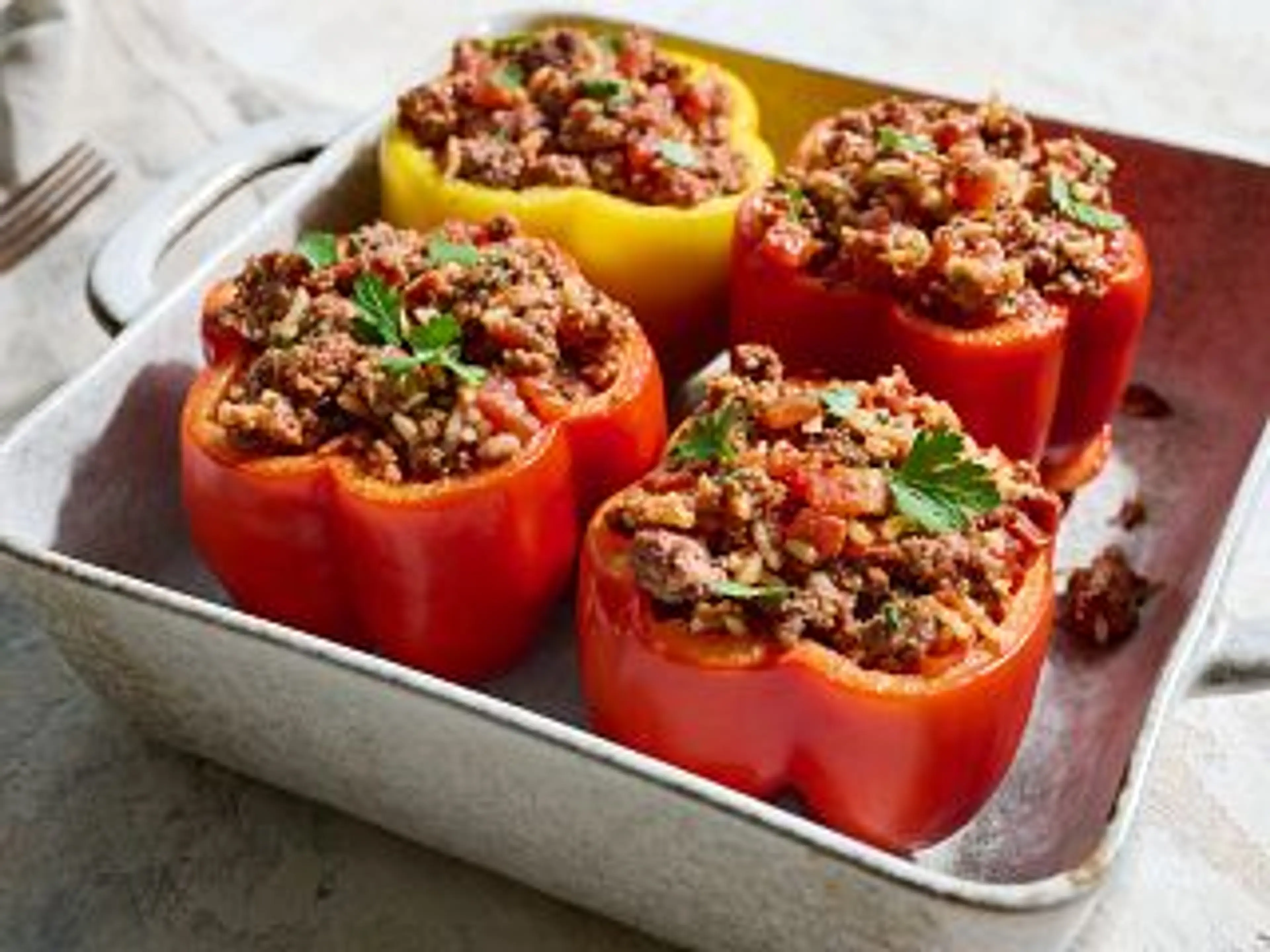 Classic Beef-Stuffed Peppers