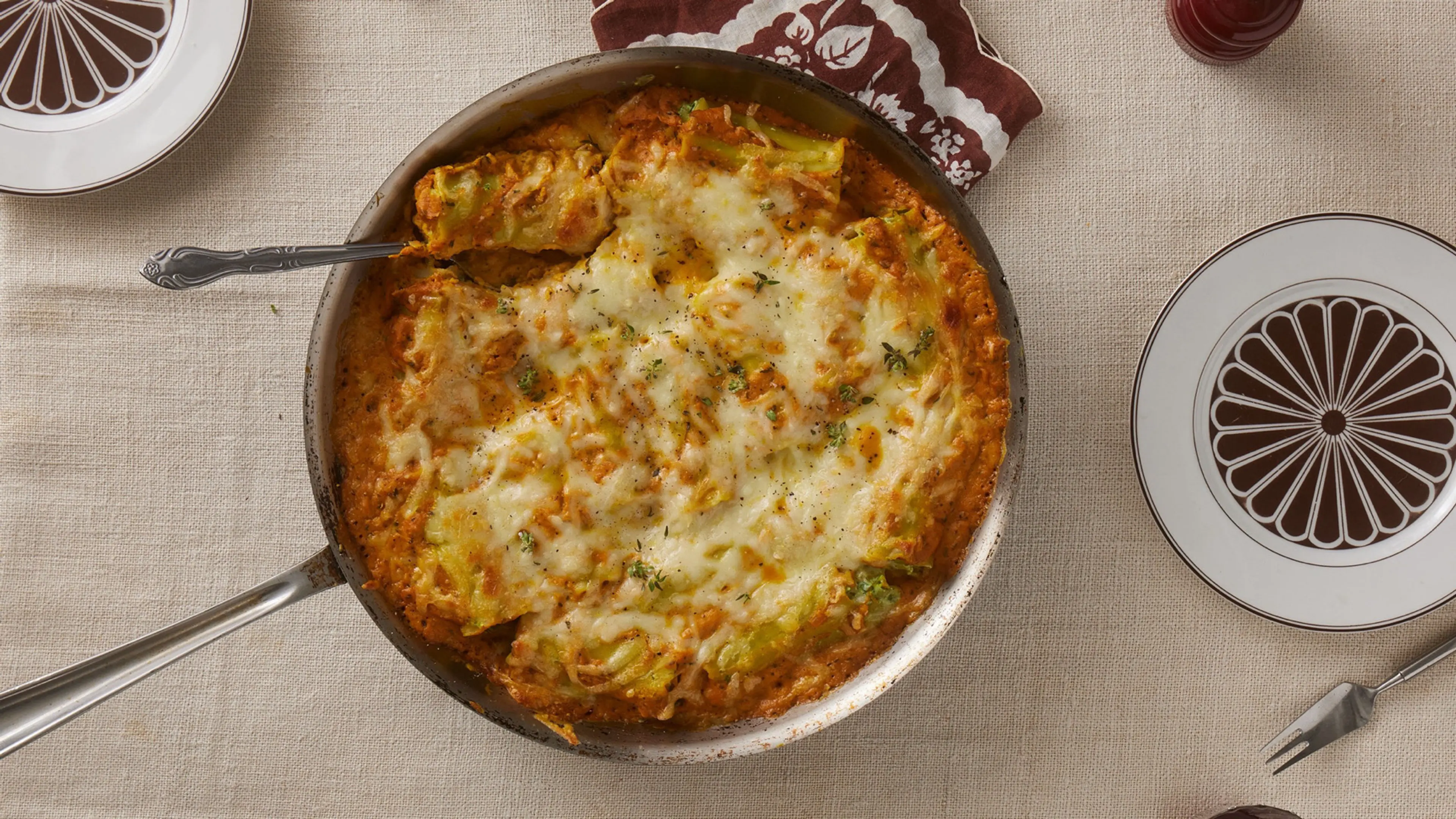 Pumpkin Lasagna Roll-Ups