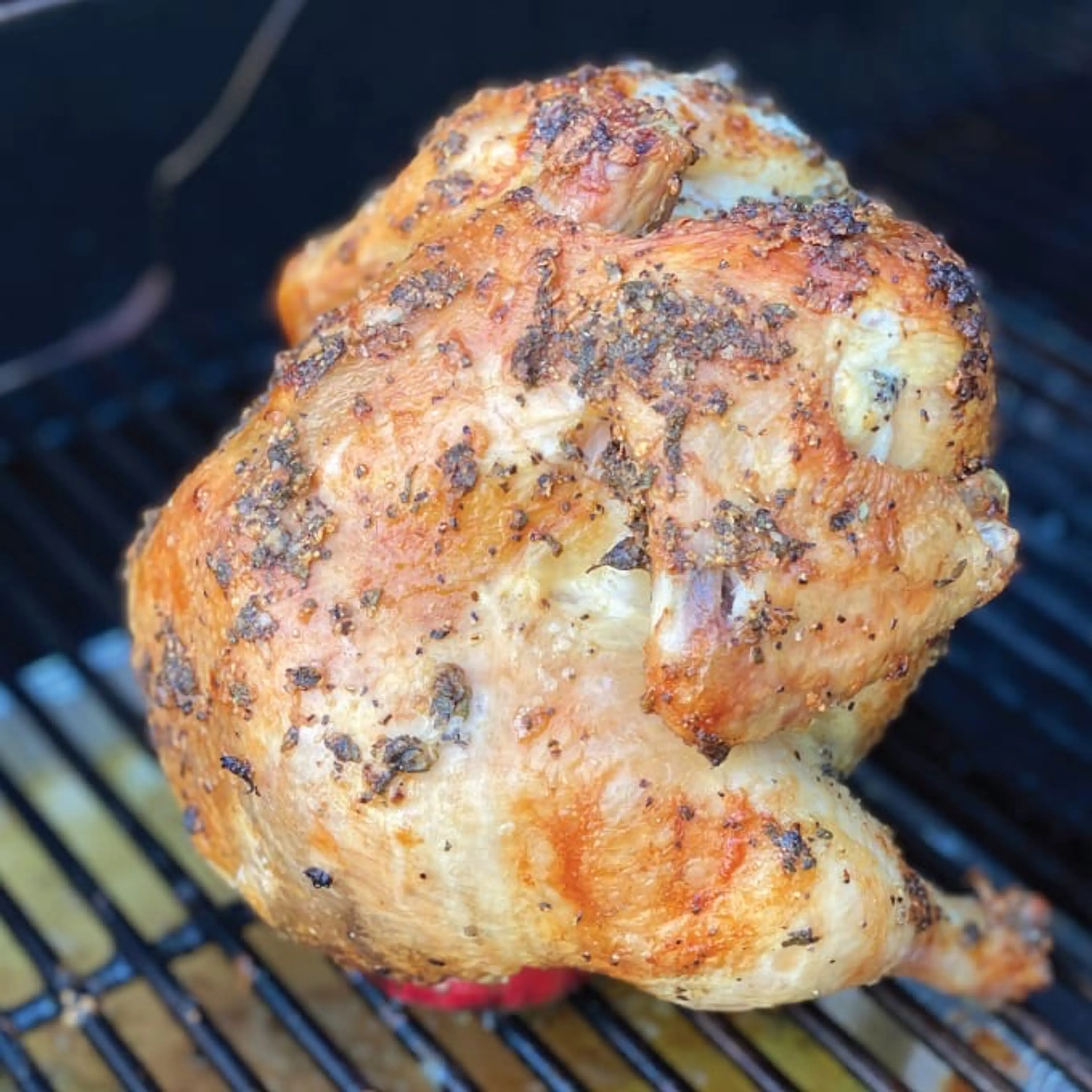 Sage & Garlic Rubbed Beer Can Chicken