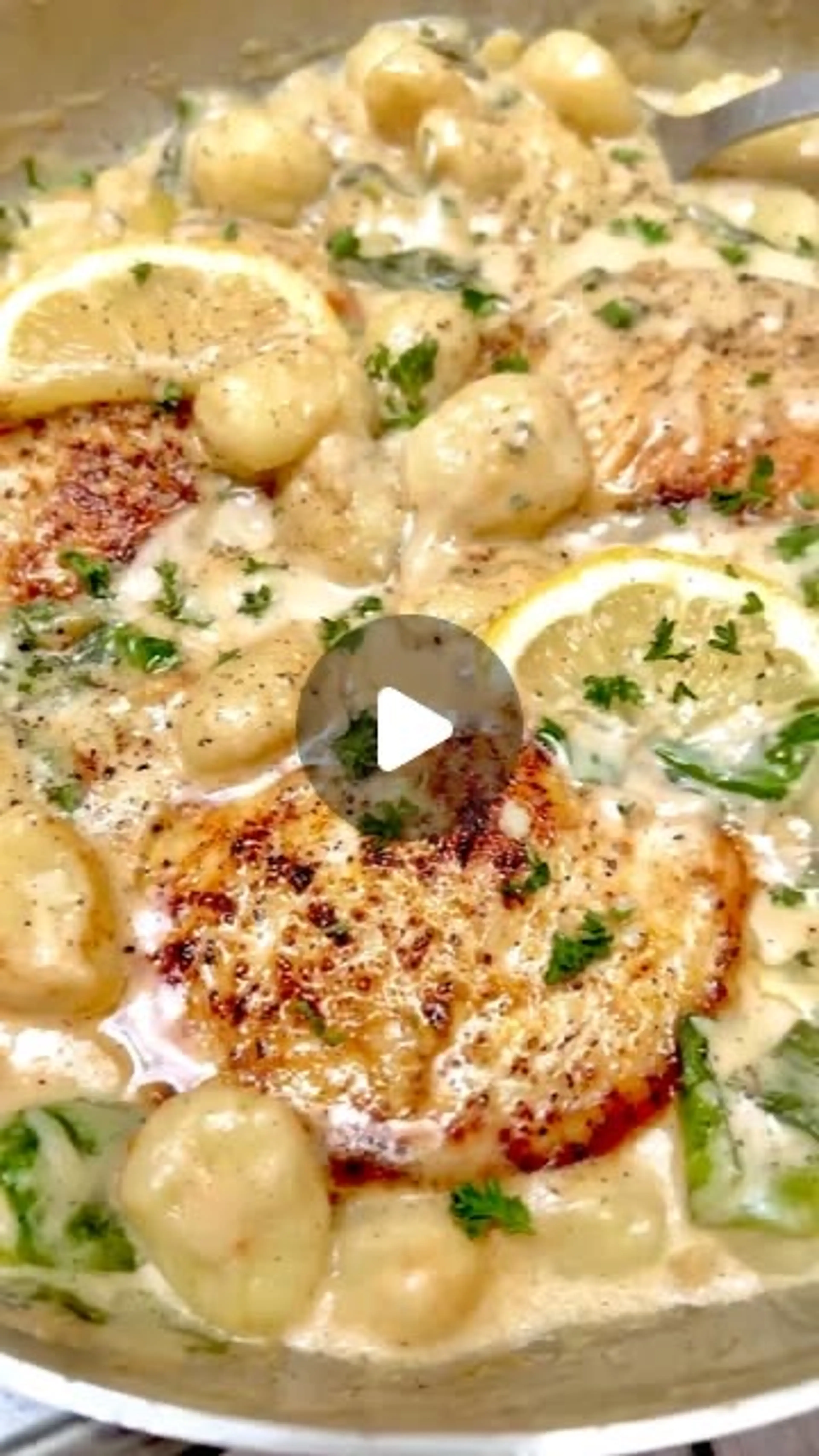 CREAMY LEMON-GARLIC CHICKEN & GNOCCHI