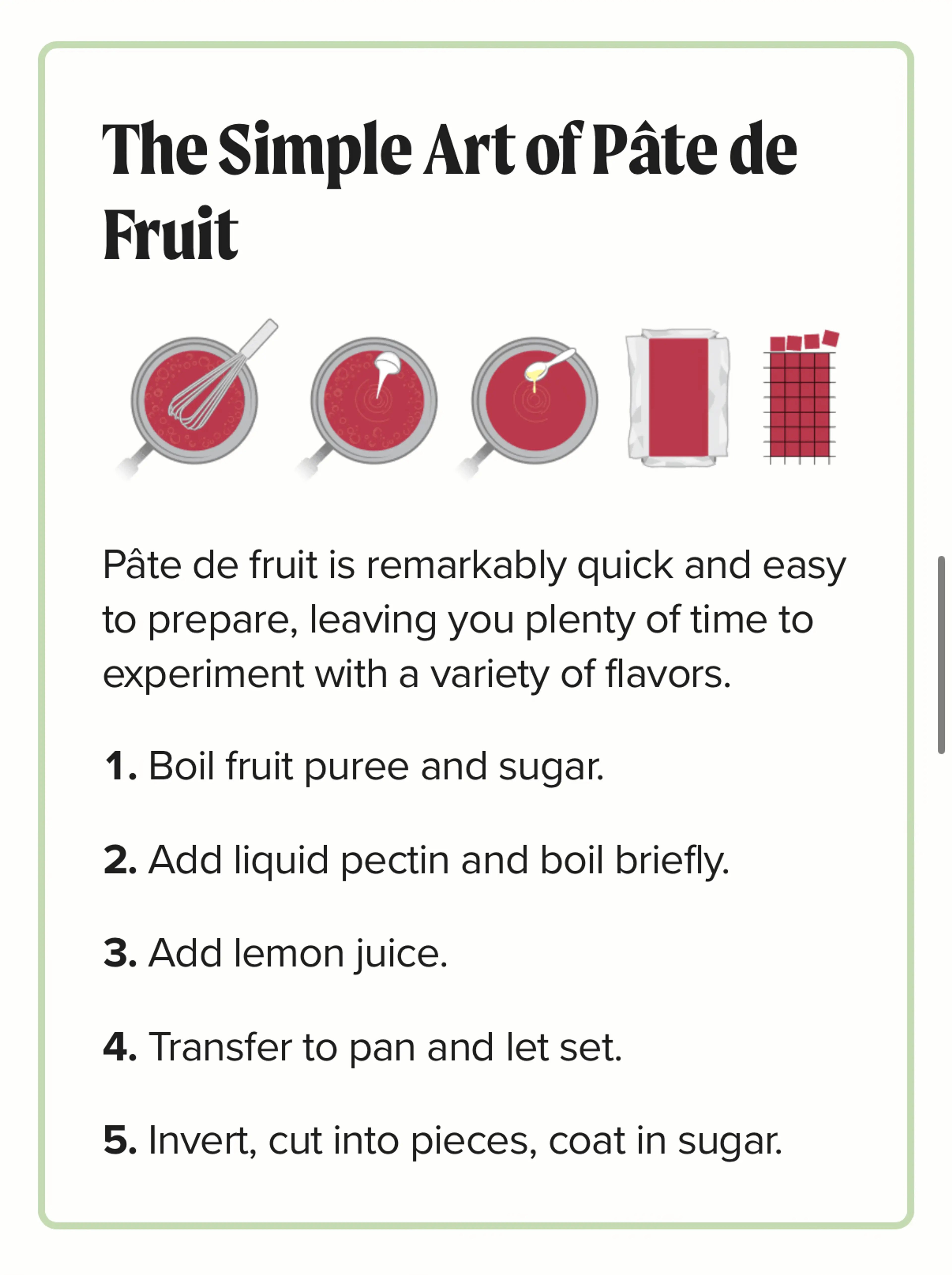 Pâte de fruits