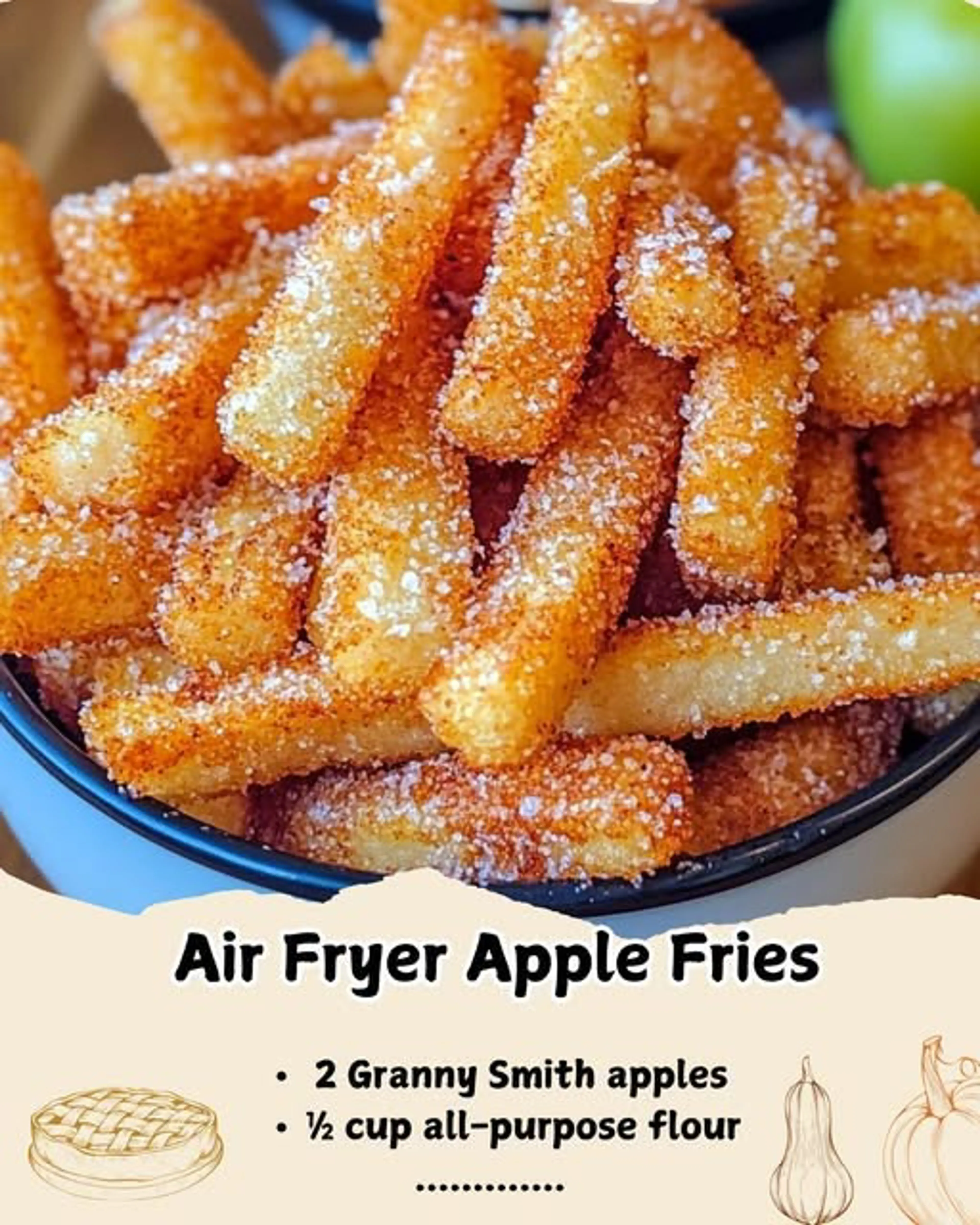 Crispy Air Fryer Apple Fries