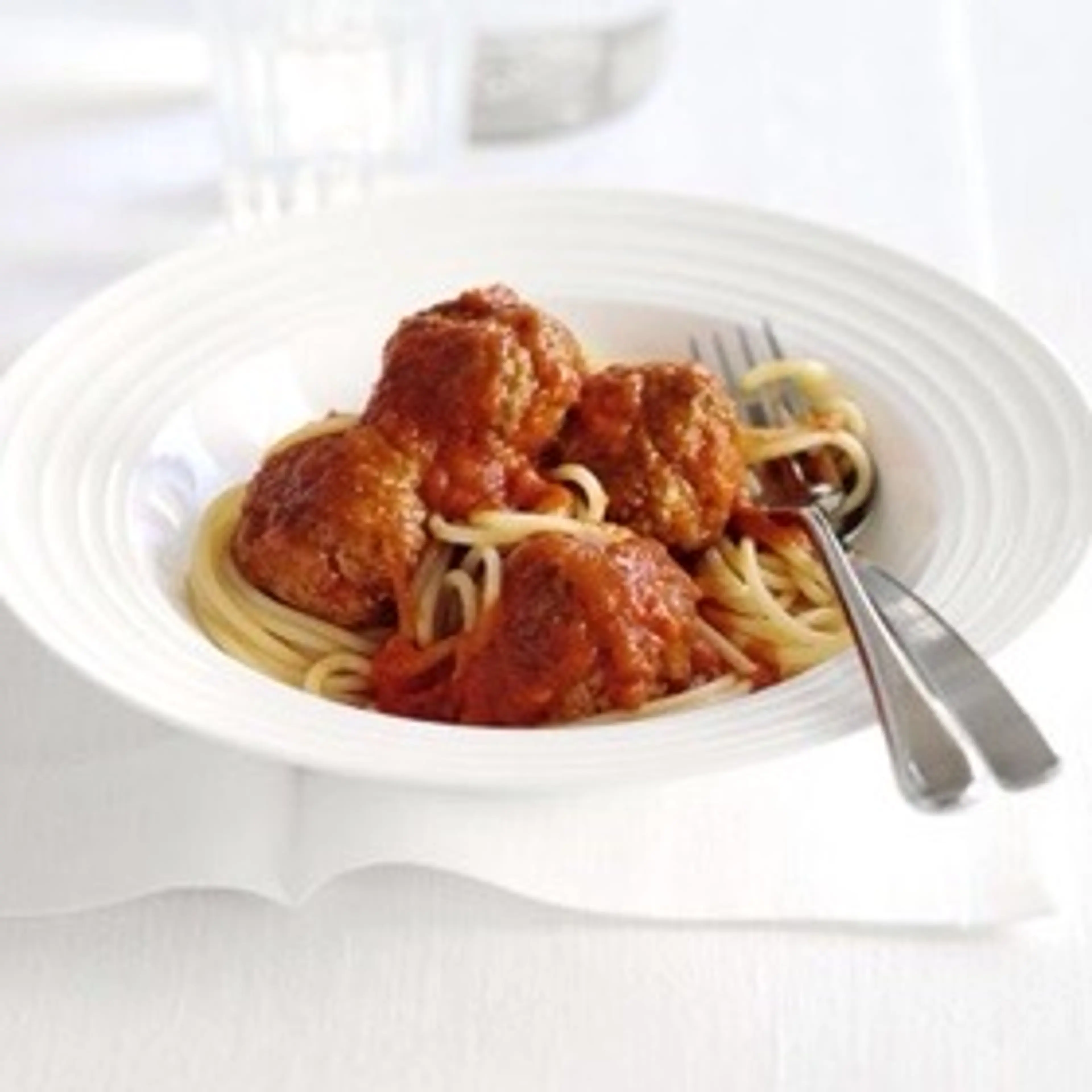 Pork meatballs in red pepper sauce