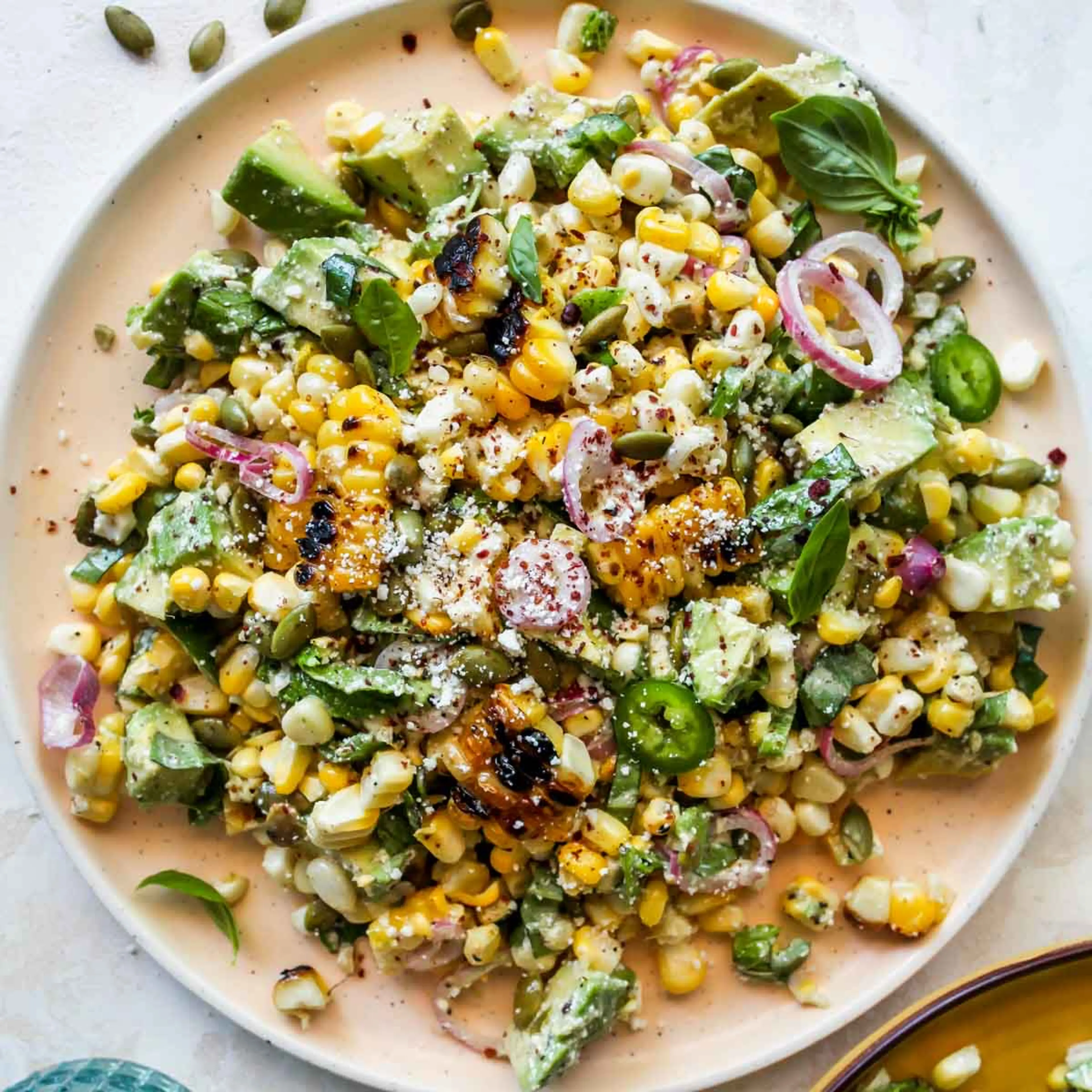 Fiesta Avocado Corn Salad