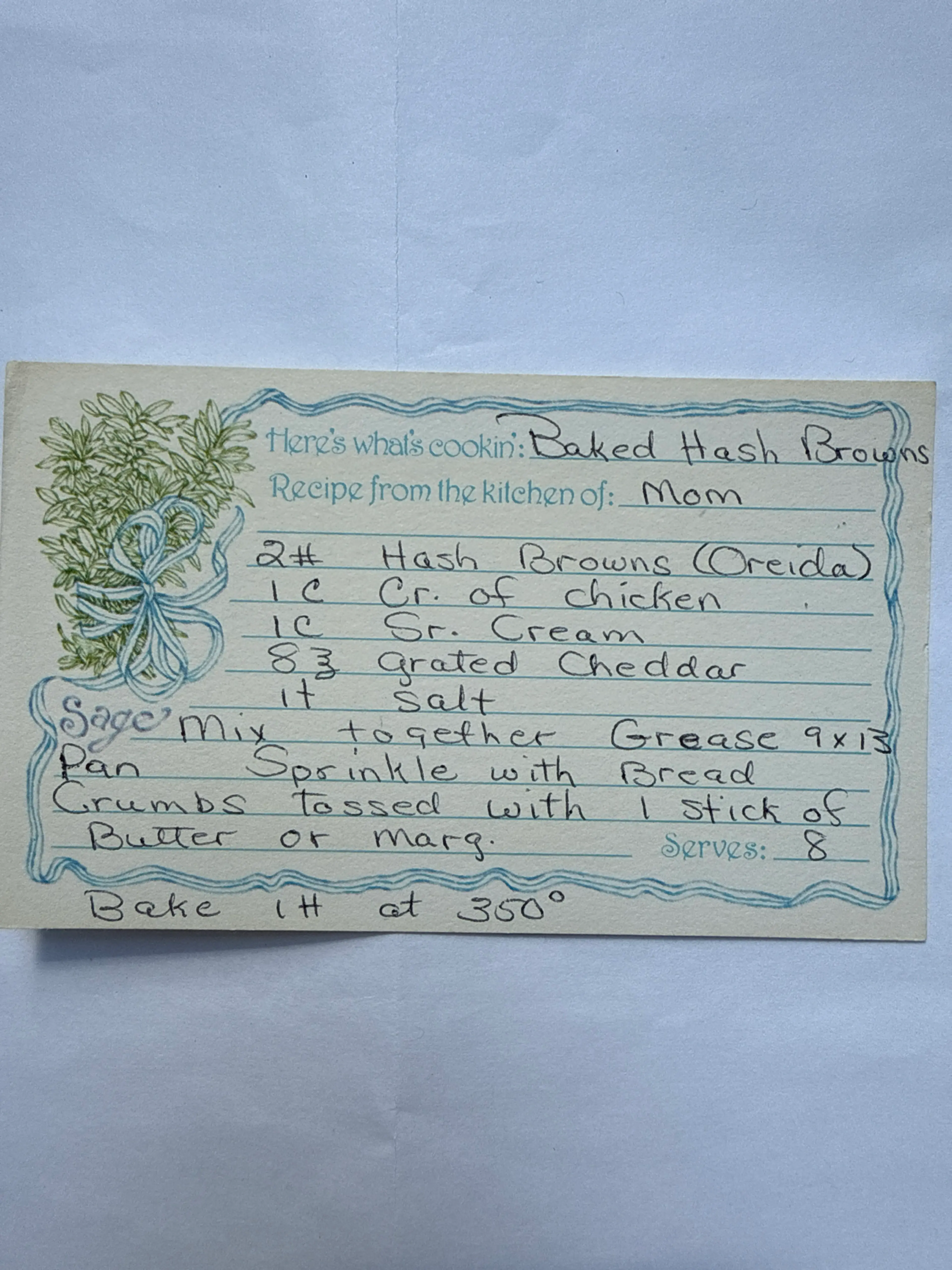 Baked Hashbrowns