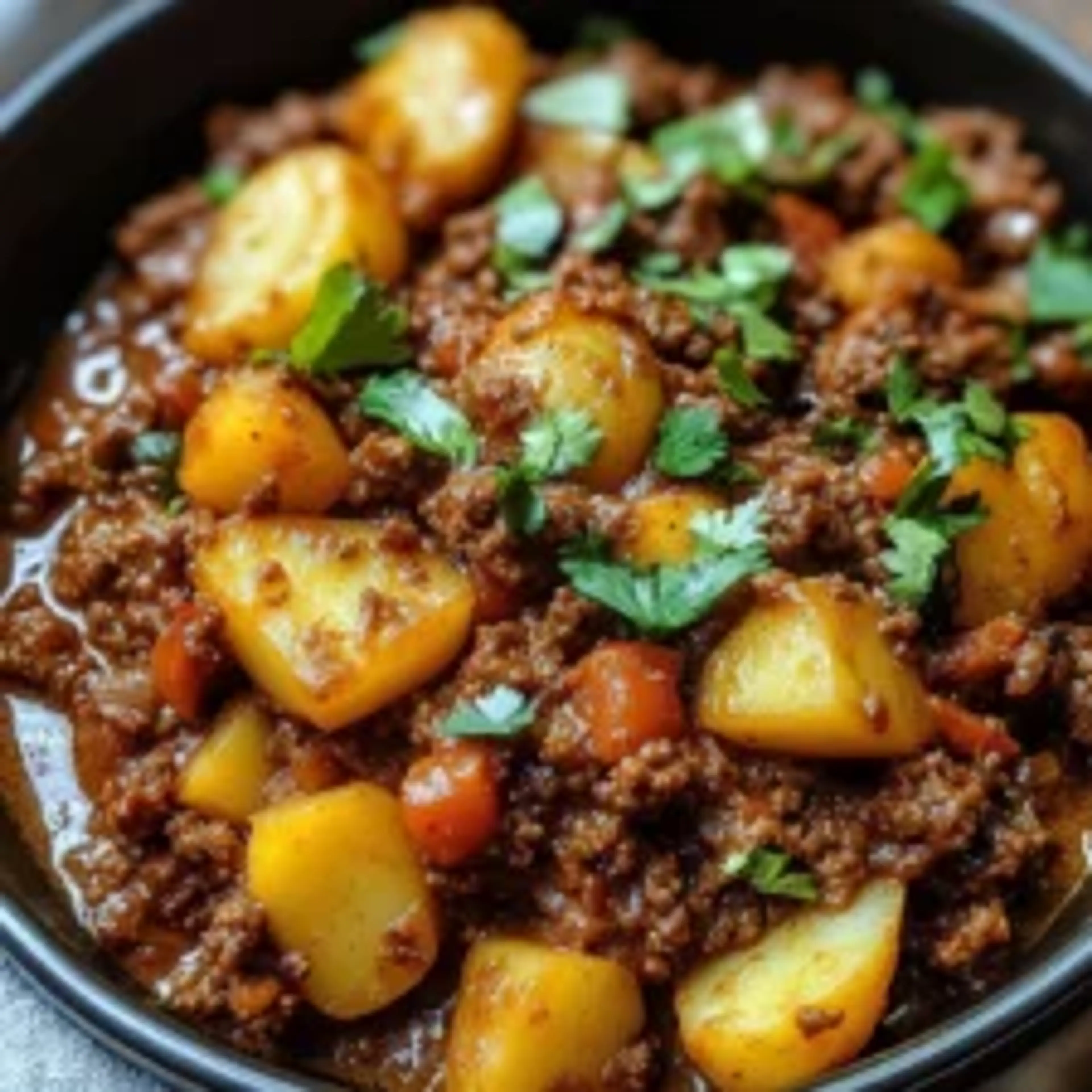Easy Aloo Keema (Minced Lamb and Potato Curry) – A Cozy, Fla