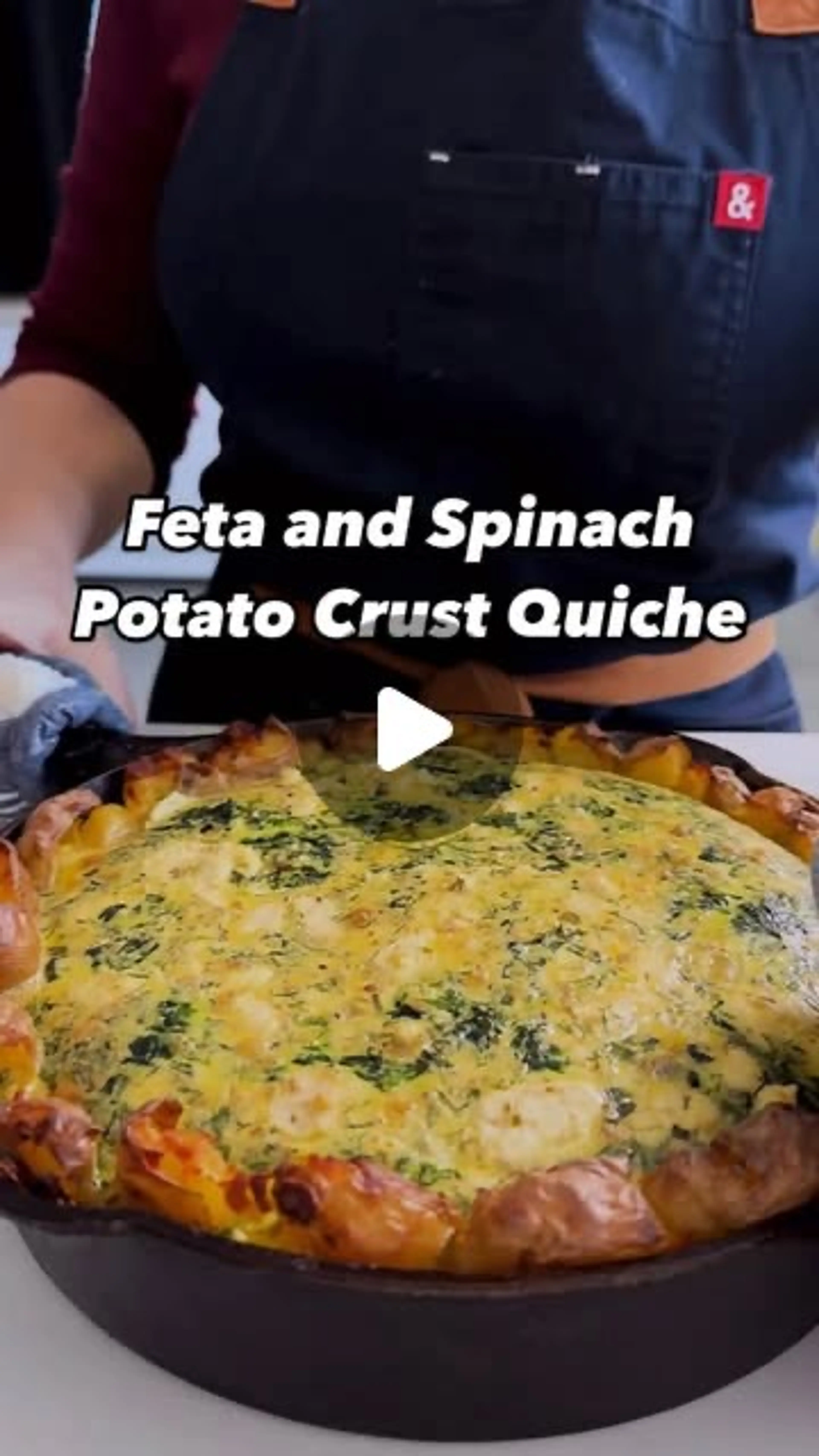 A Quiche with the Flavors We Love from Spanakopita *and* a P