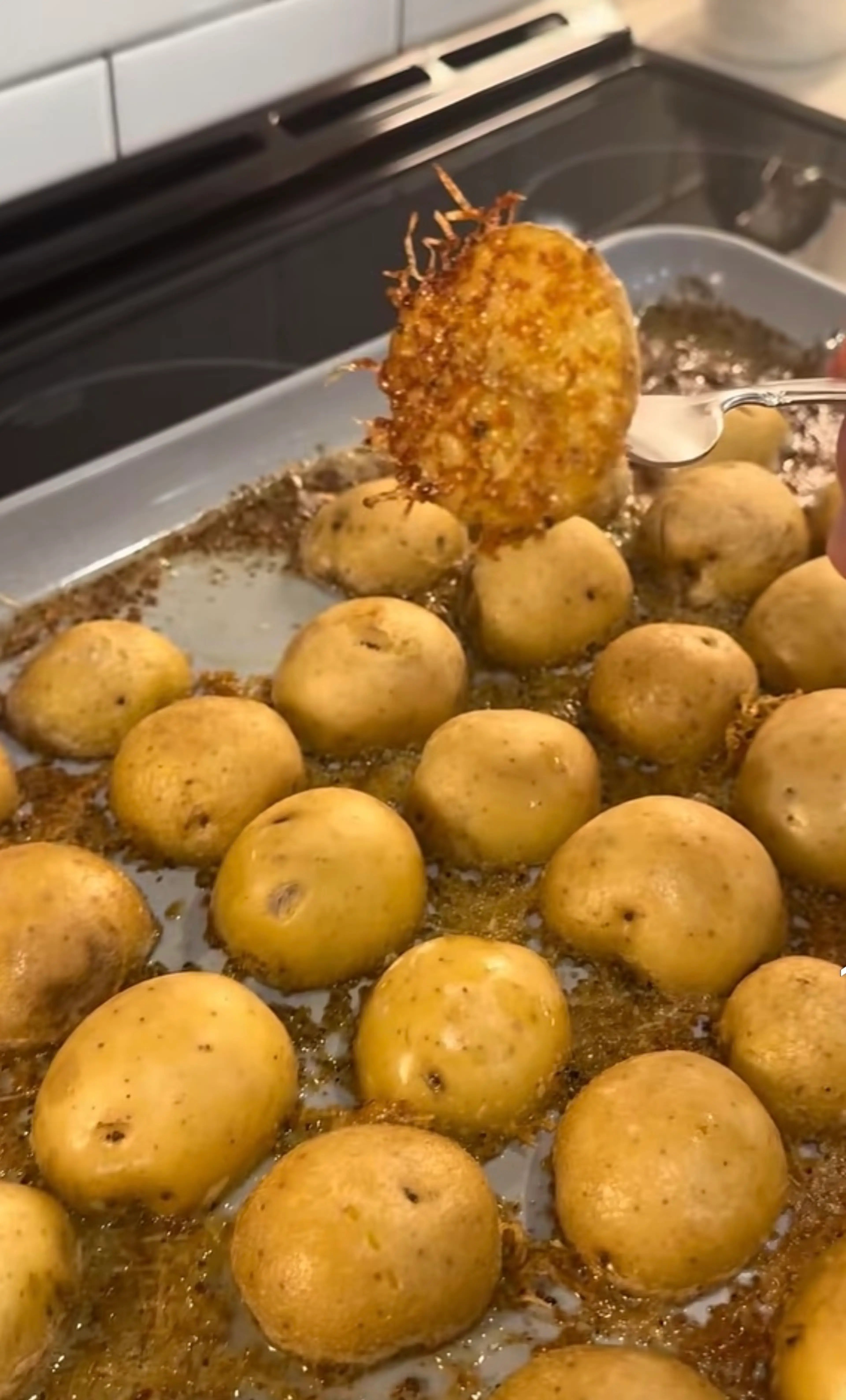 Crispy Garlic Parmesan Yellow Potatoes