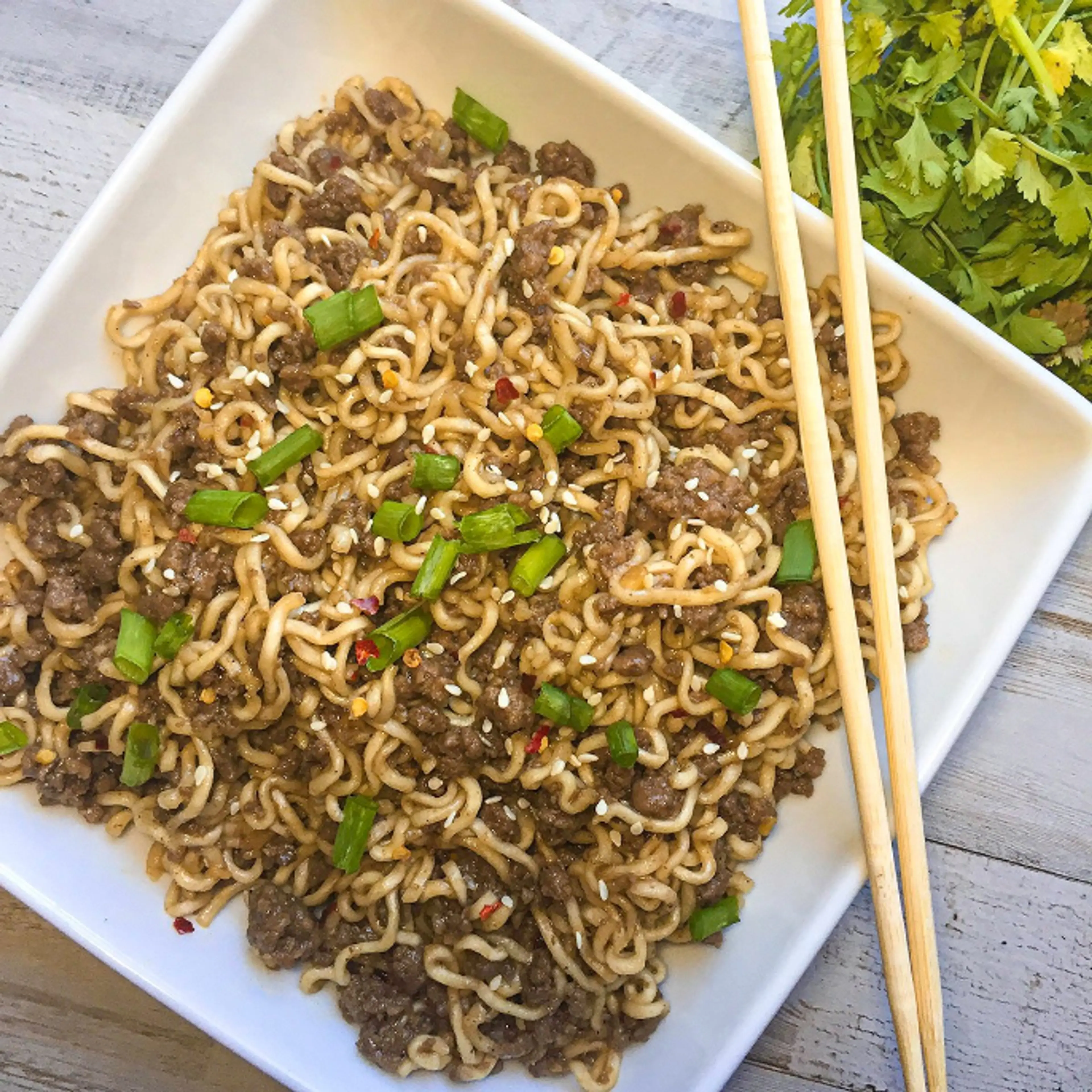 Ground Mongolian Beef Ramen
