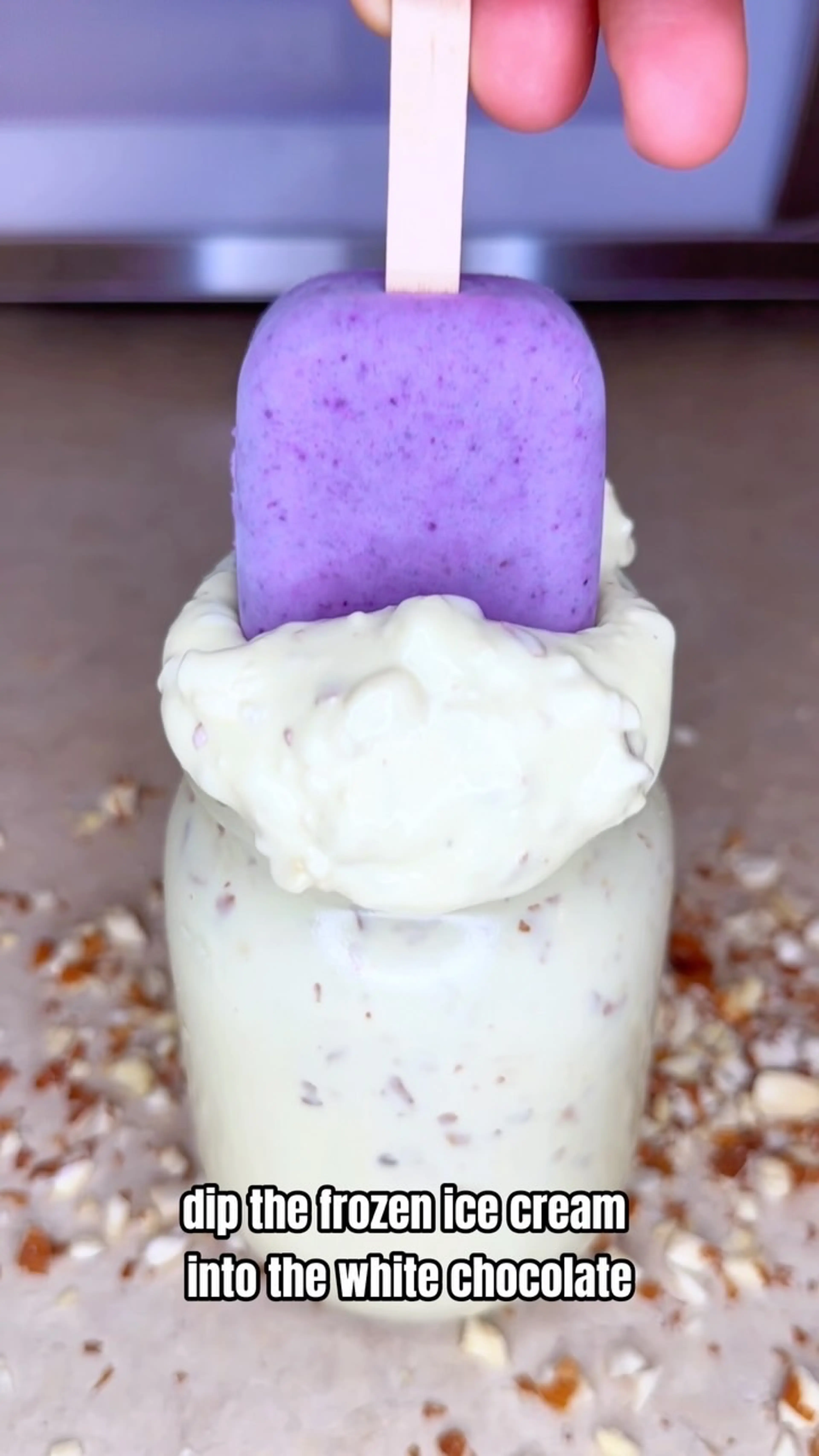 Viral Blueberry Crunch Magnum Bars (homemade Ice Cream Recip