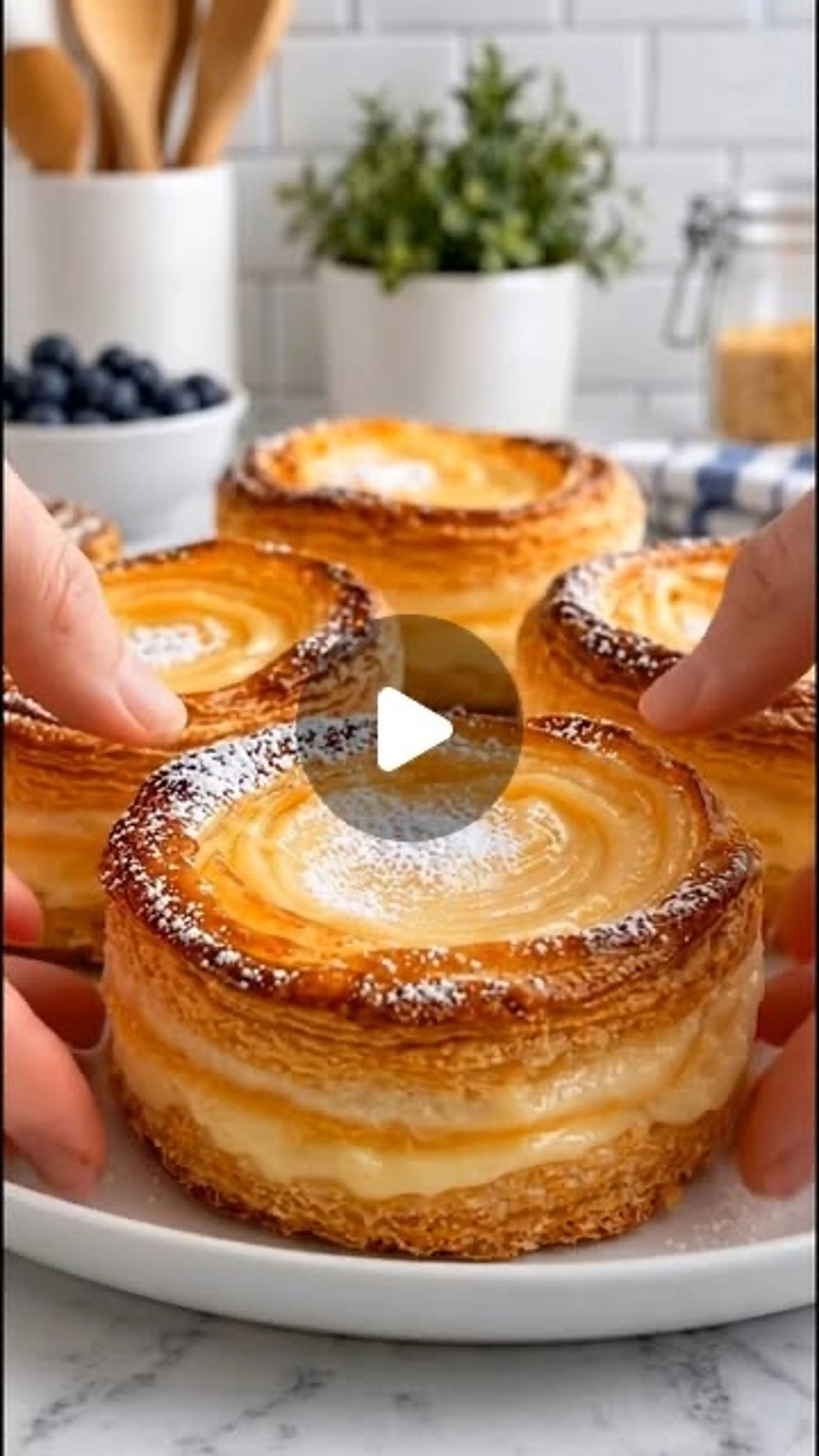 Flaky Custard Pastry Tarts