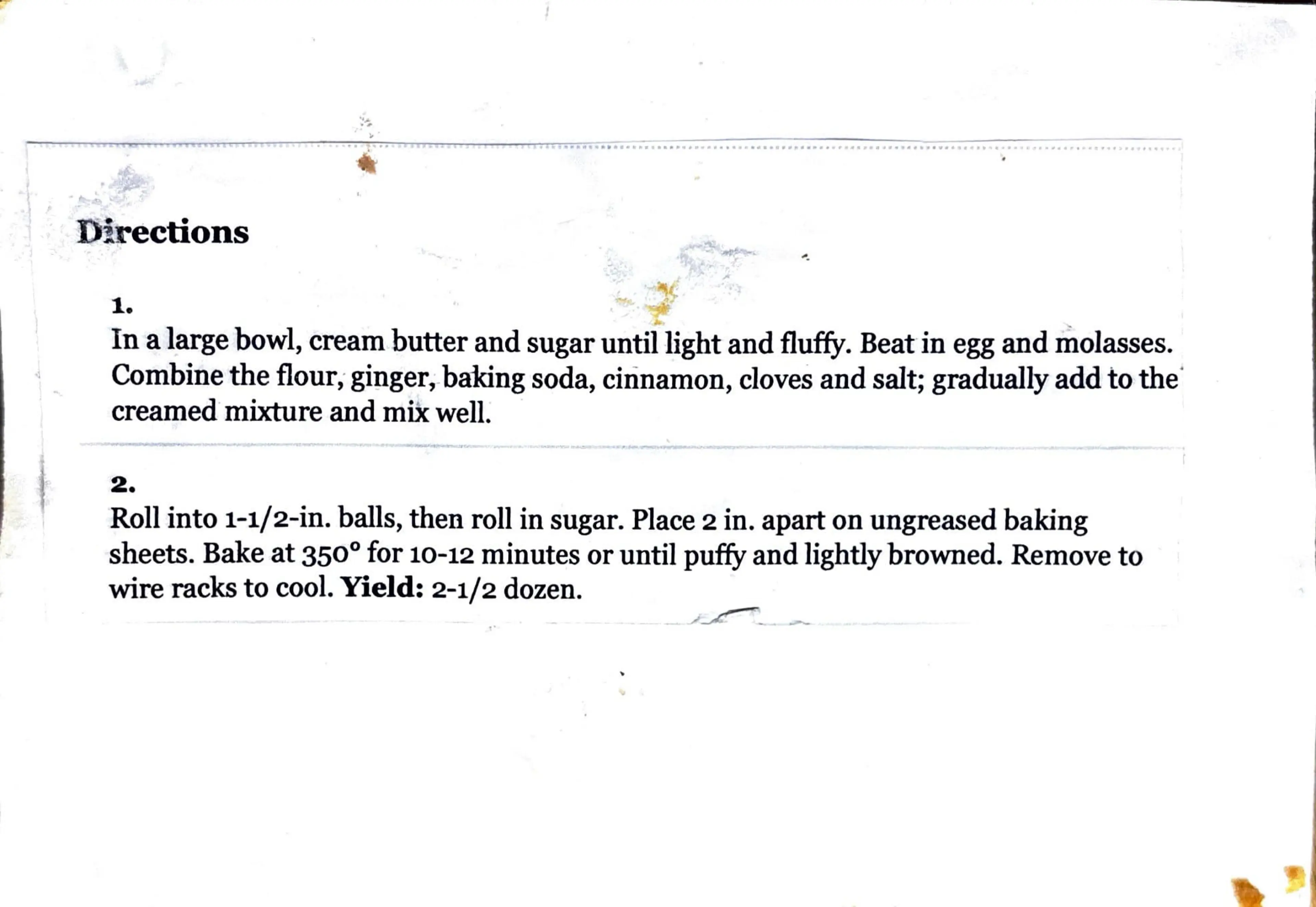 Big Soft Ginger Cookies Recipe