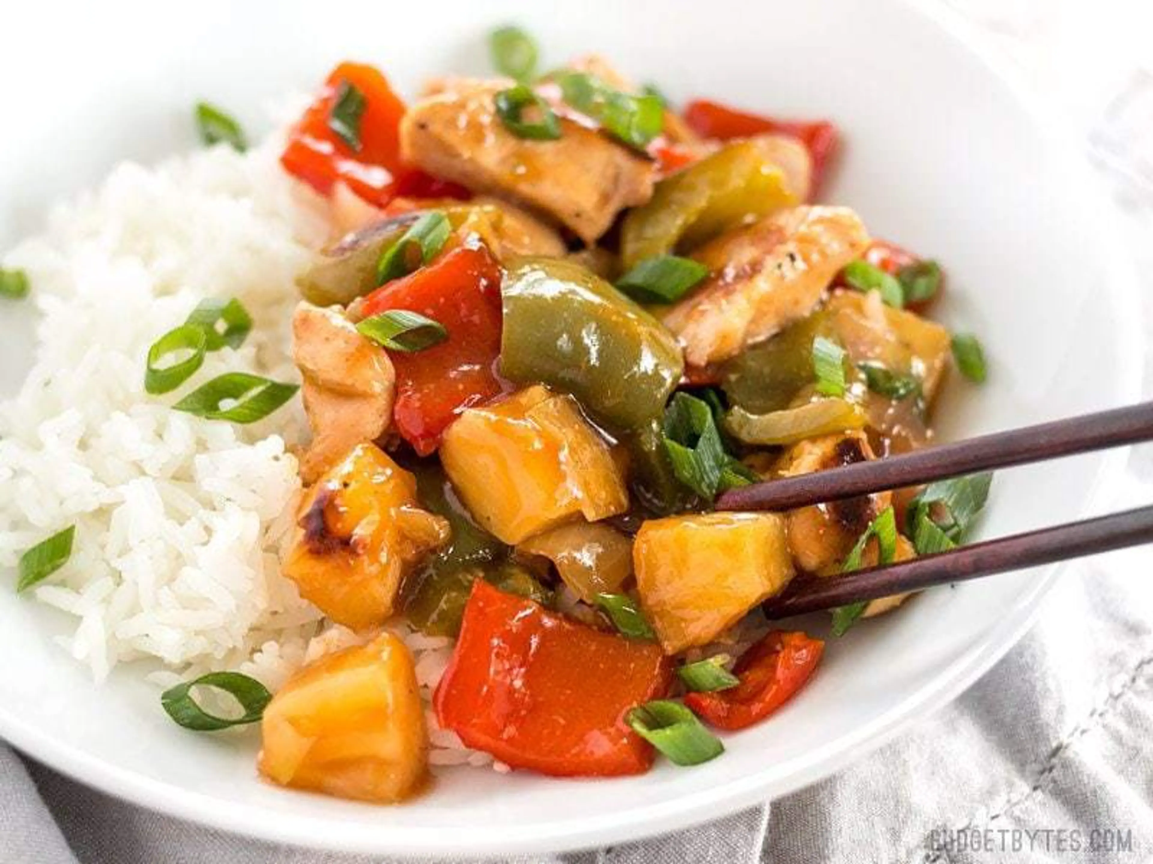 Sheet Pan Sweet and Sour Chicken