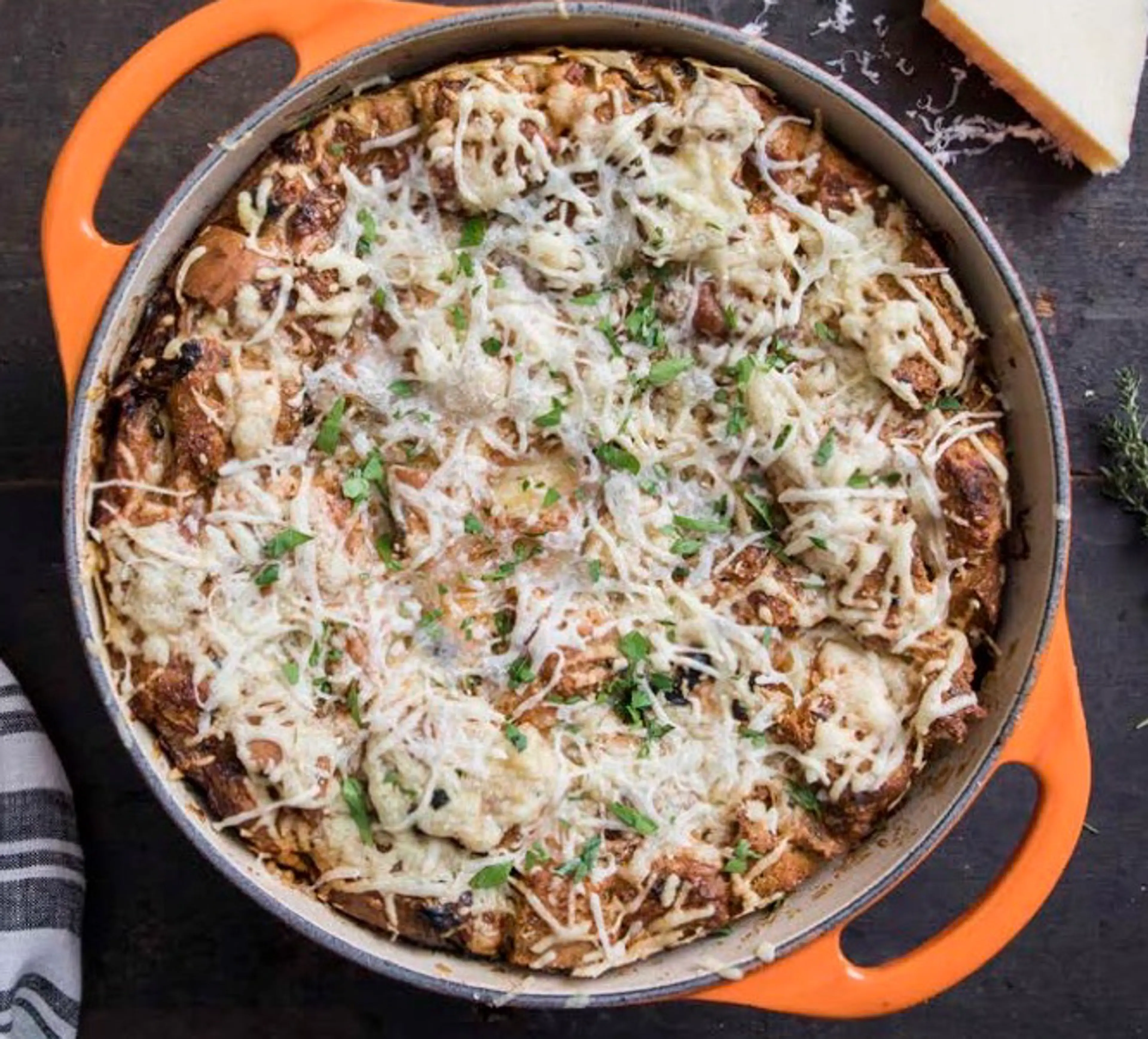 Savory French Onion Bread Pudding
