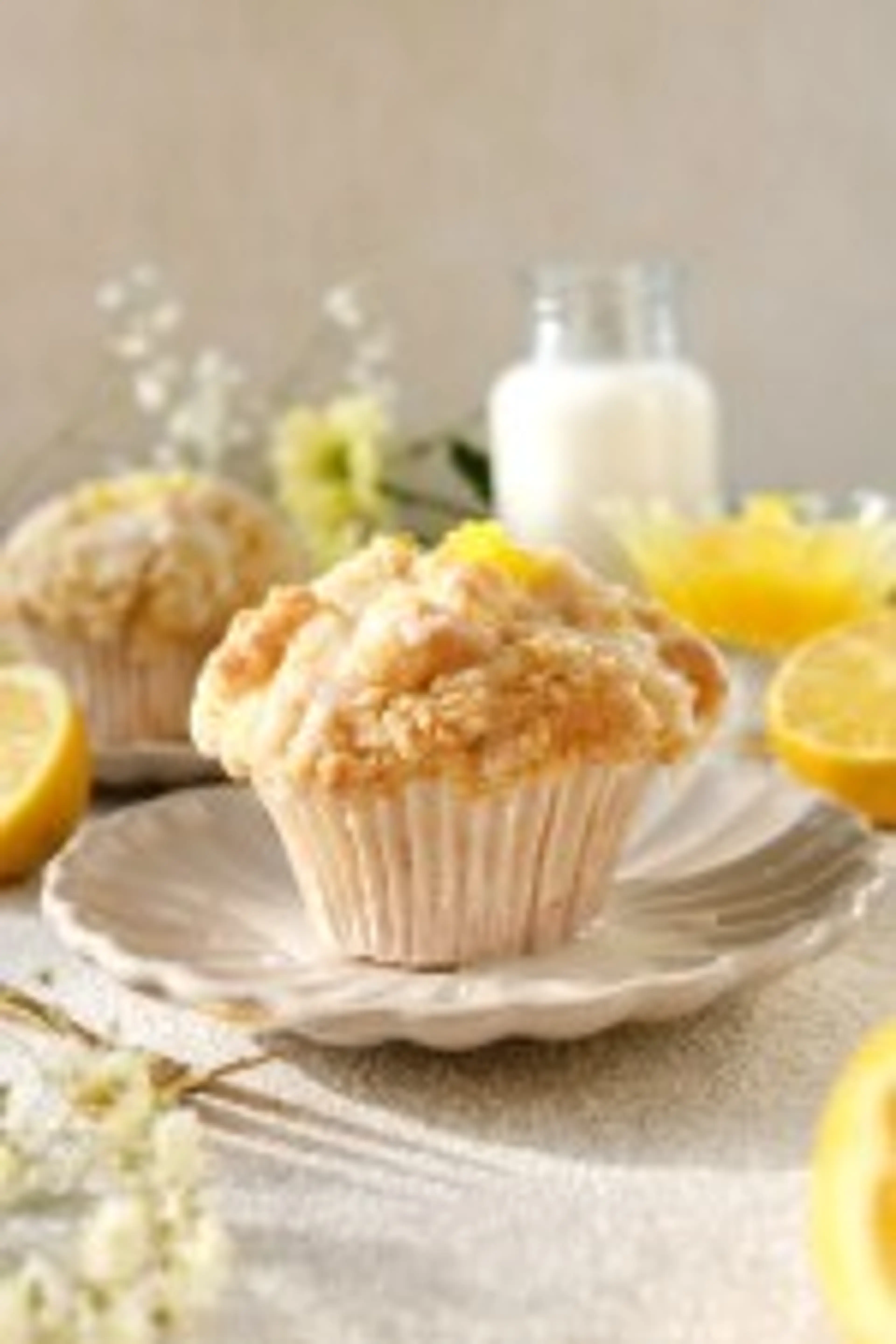 Vegan Lemon Drizzle Muffins