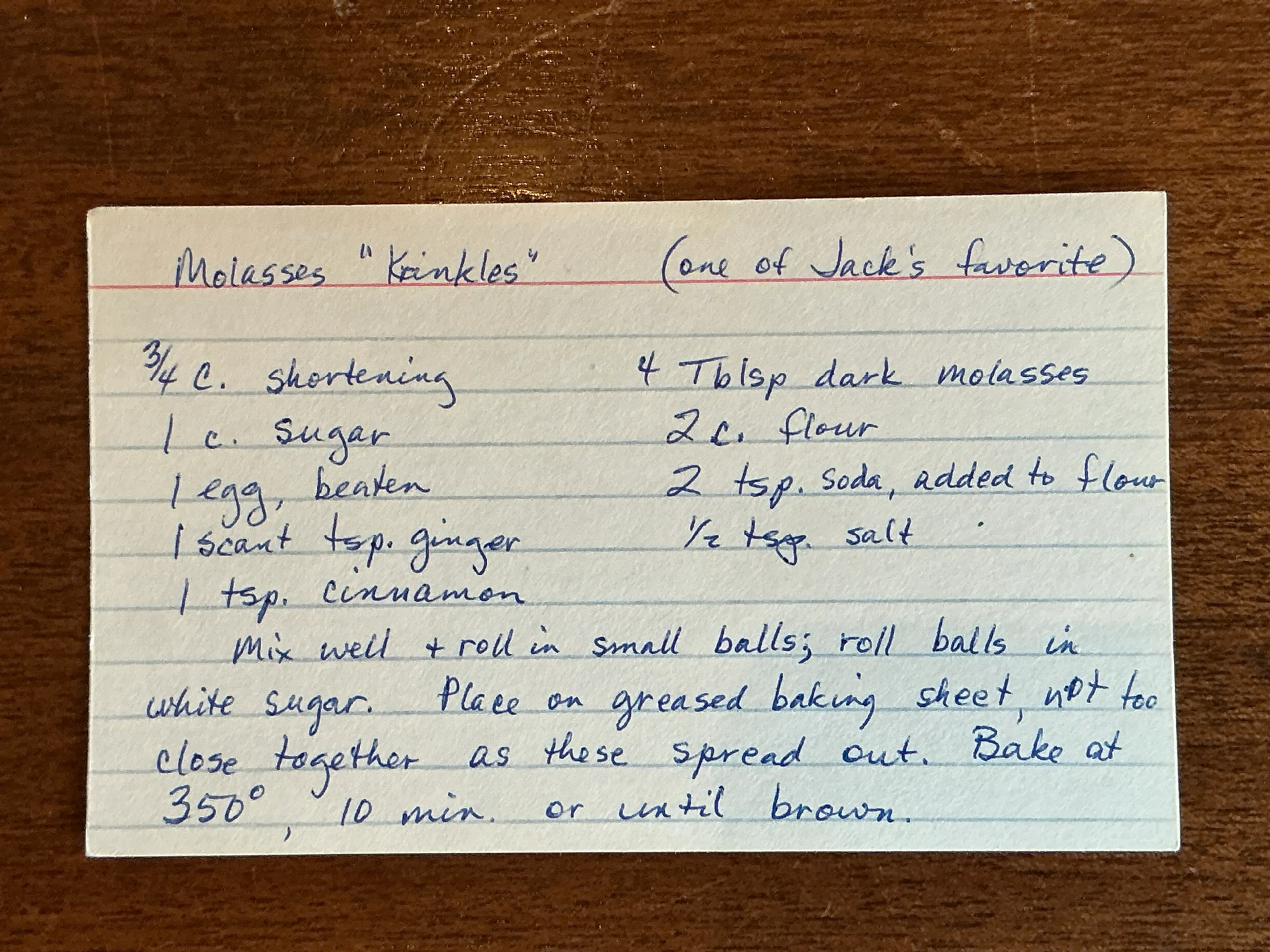 Molasses Kringle Cookies