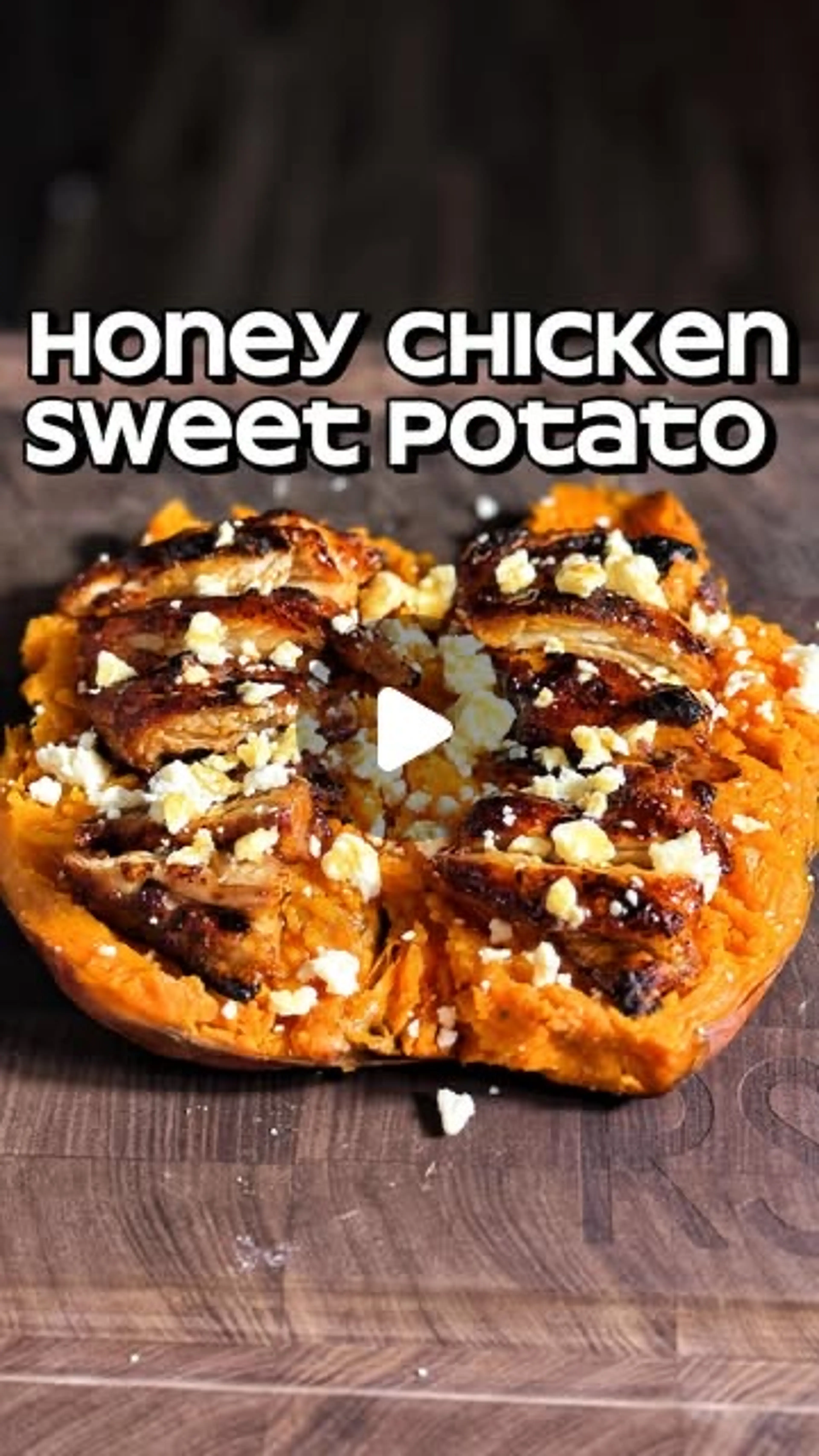 Honey Chicken Stuffed Sweet Potato - Stupid Simple Sundays E