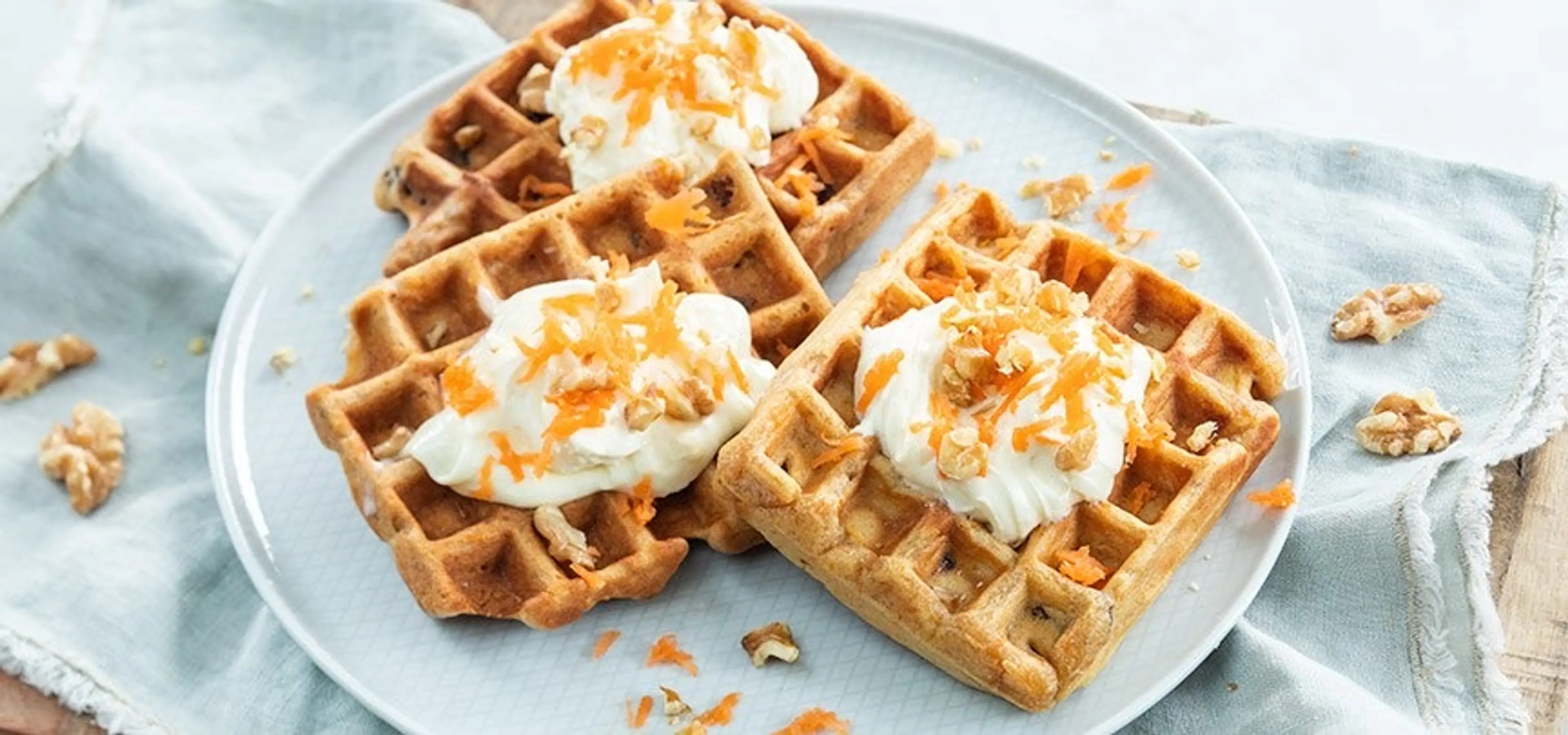 Carrot cake wafels