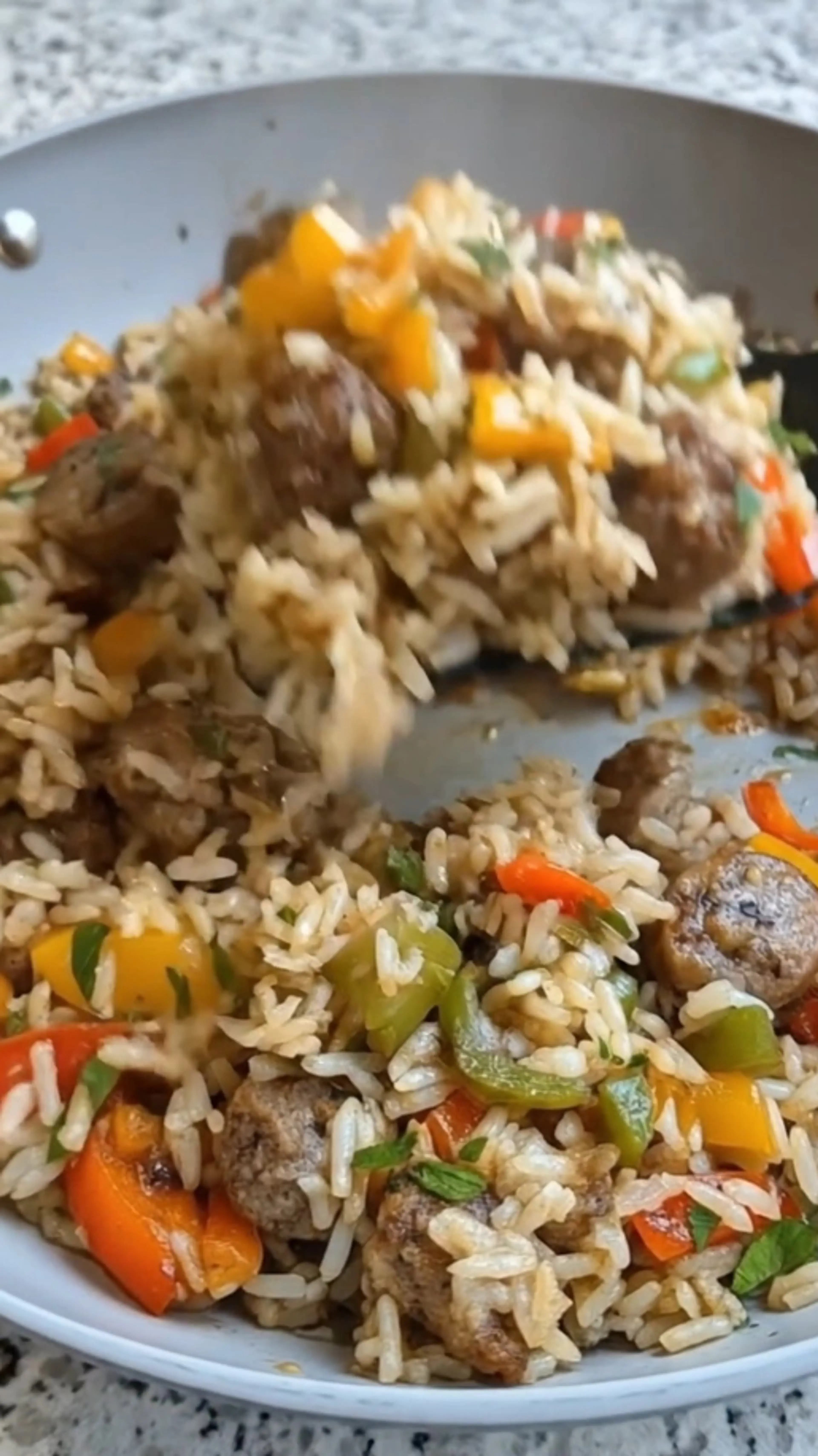 Sausage and Peppers Rice