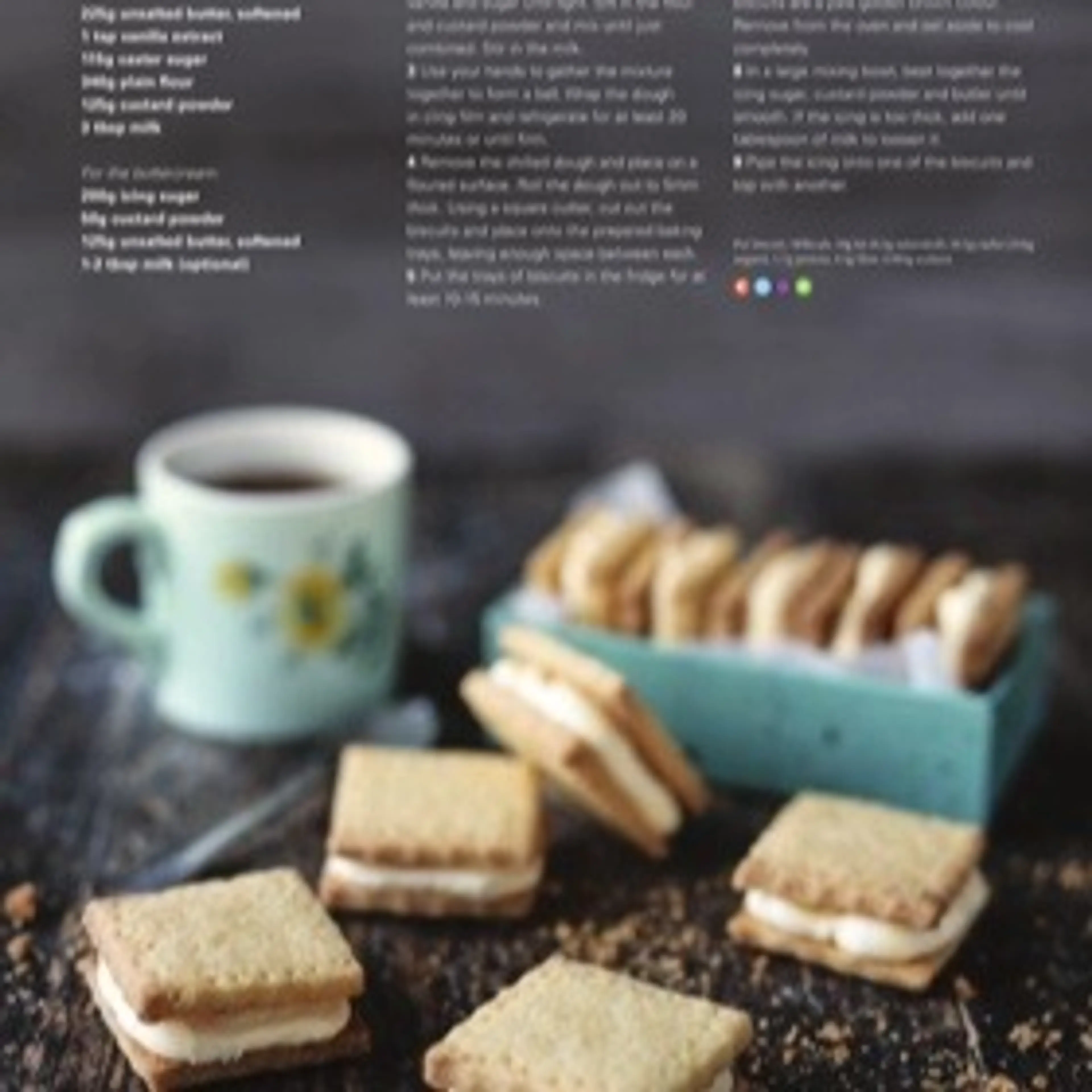 HOMEMADE CUSTARD CREAMS