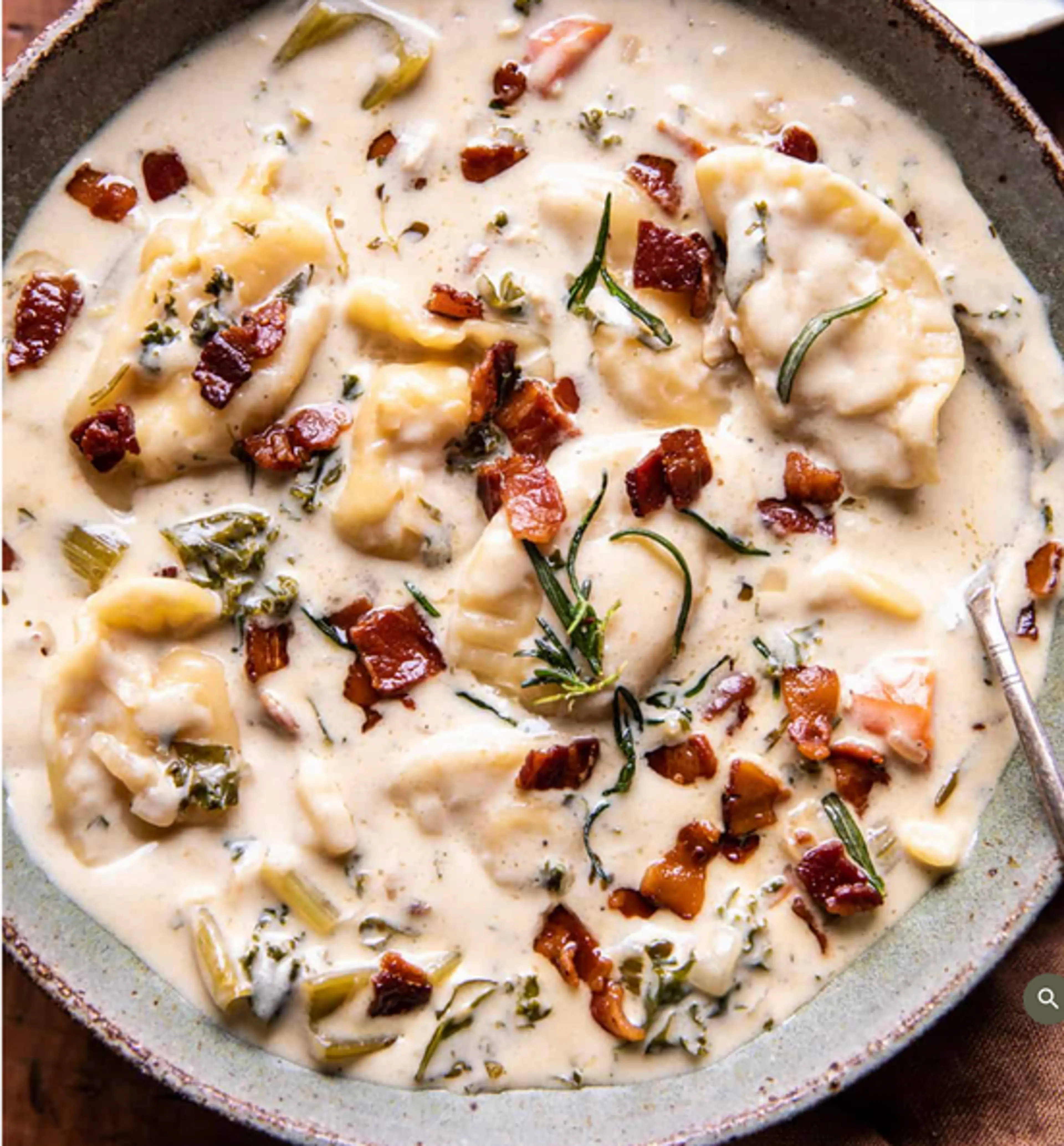 Creamy Pierogi Chicken Soup