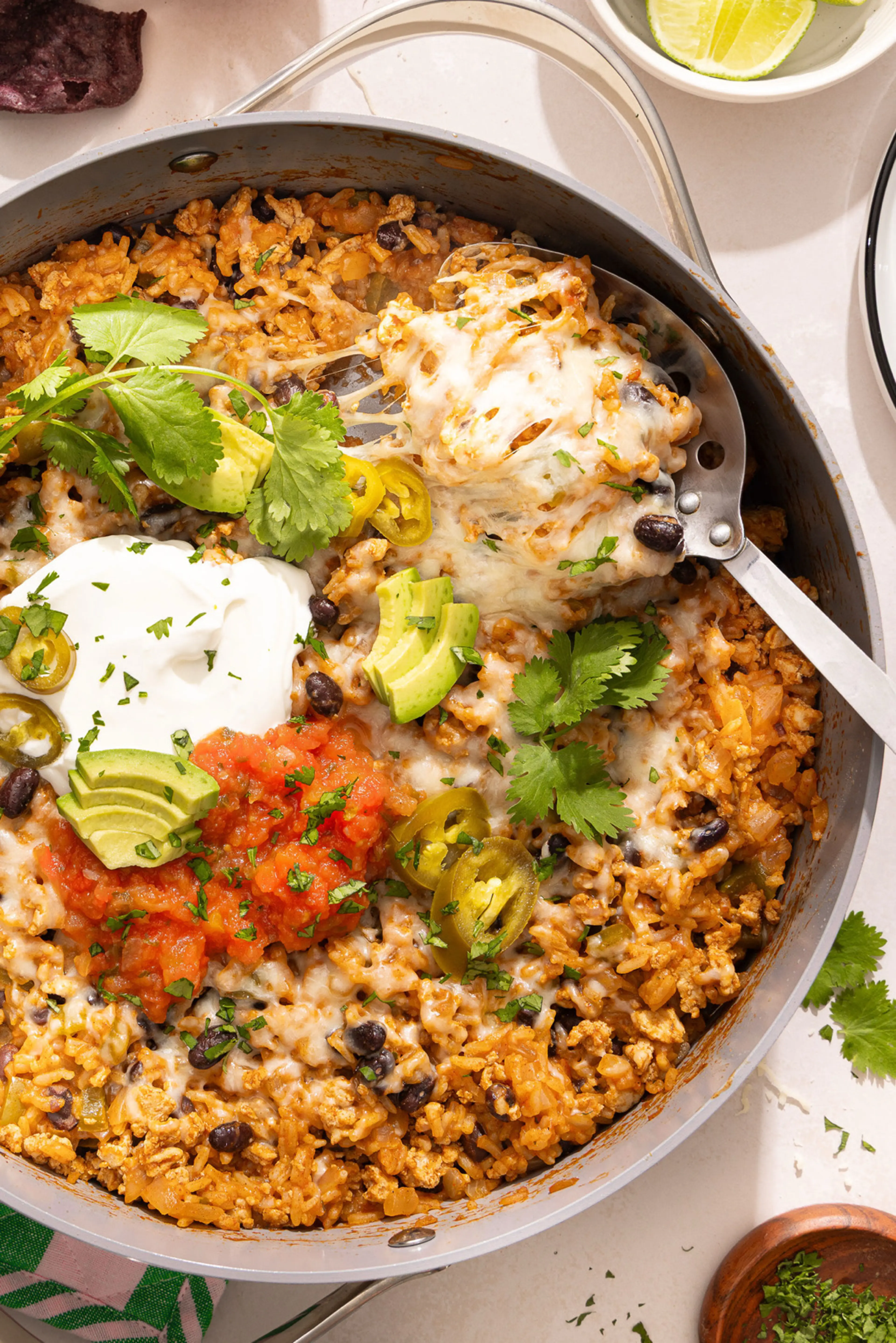 Turkey and Black Bean Taco Skillet
