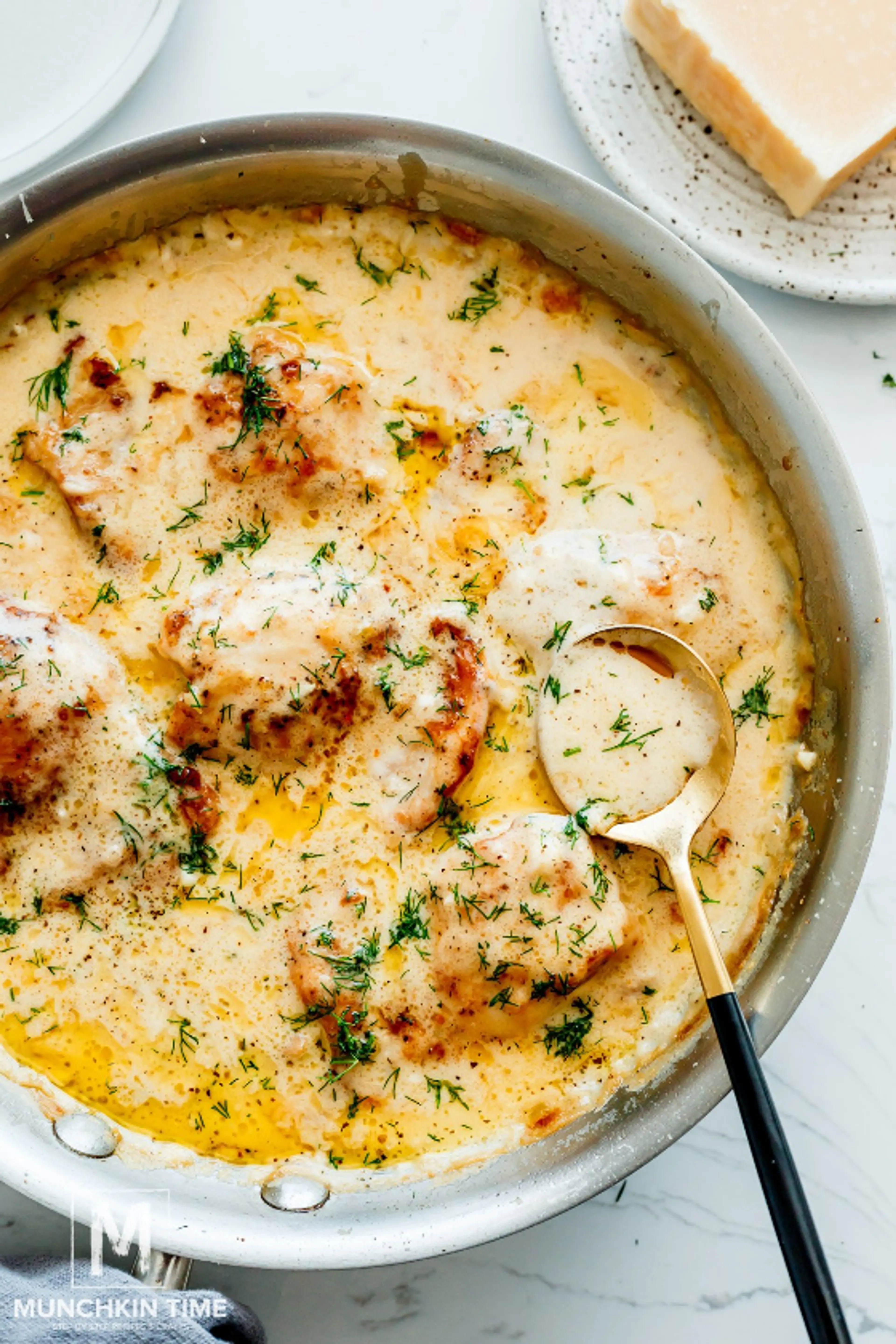 Creamy Oven Baked Chicken Thighs