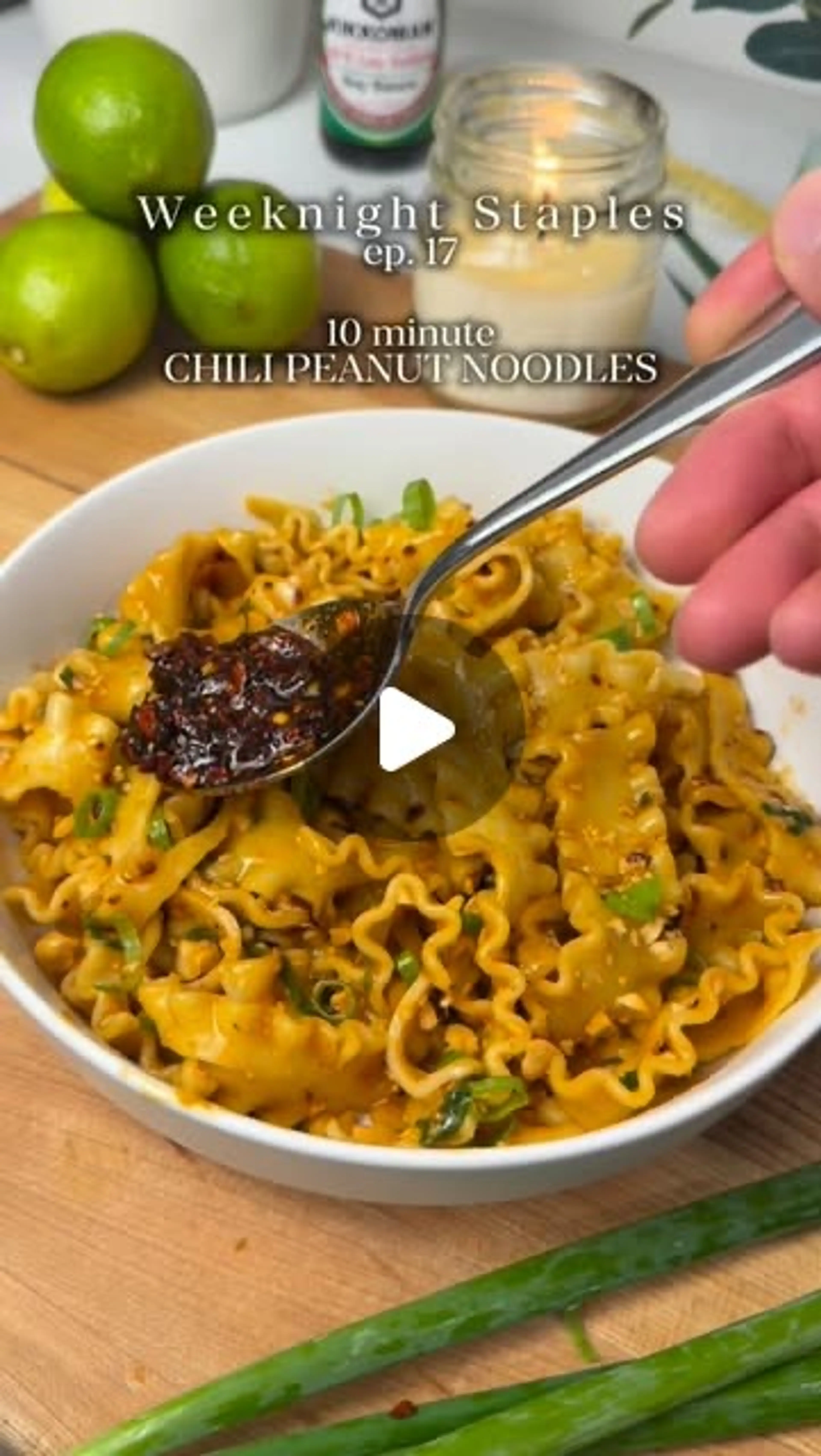 10-minute Peanut Chili Oil Noodles