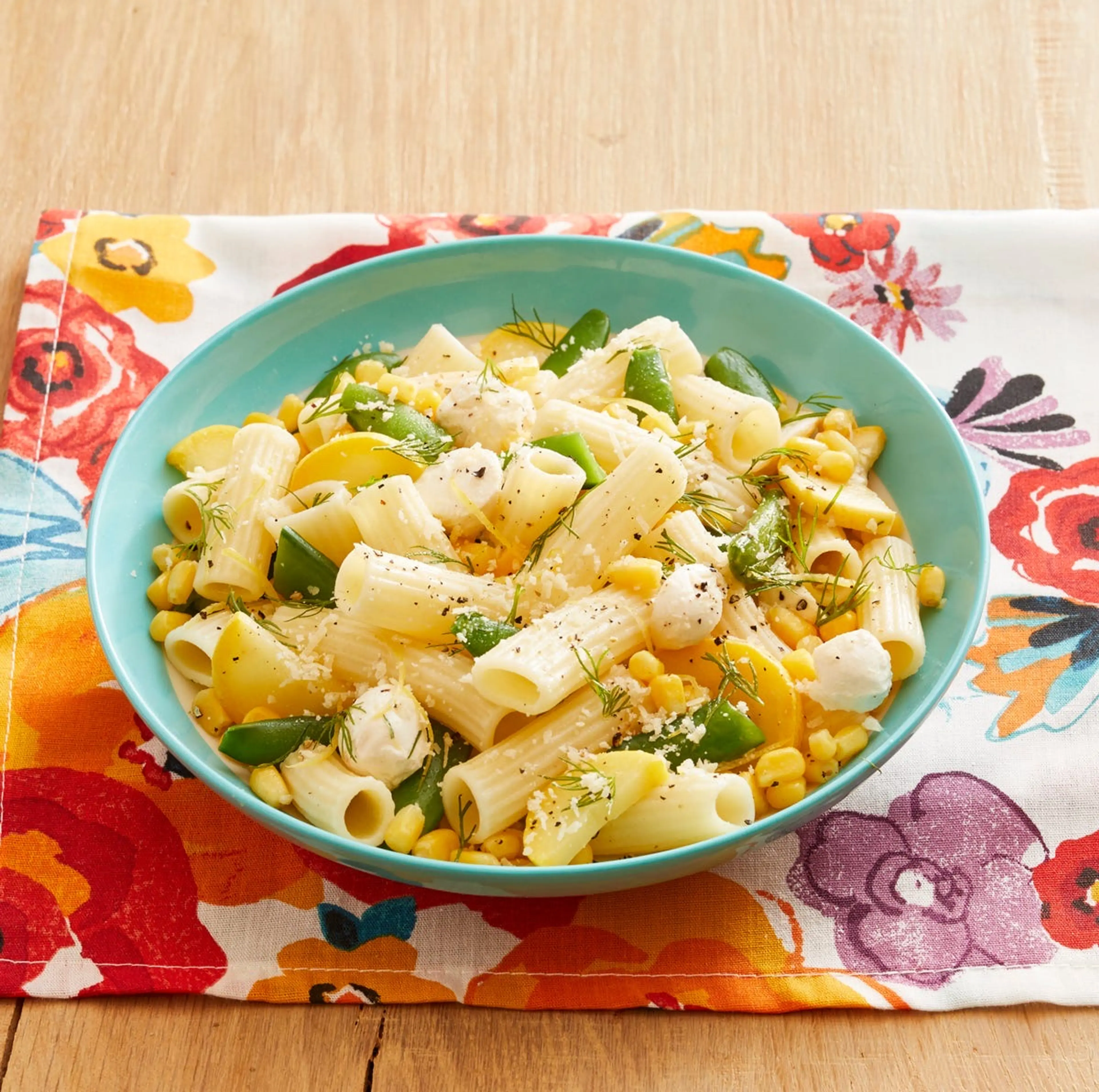 Rigatoni with Summer Vegetables