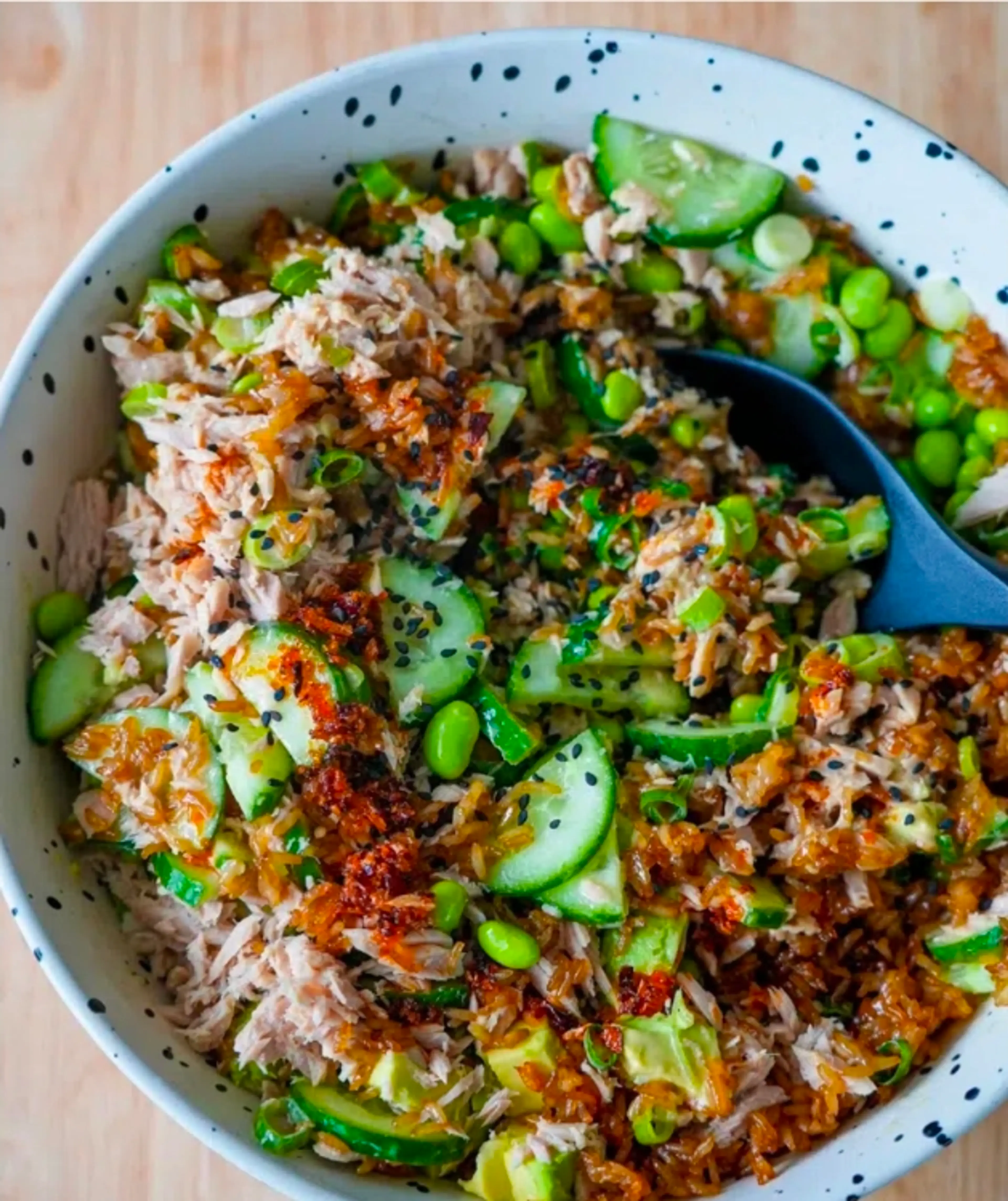 Crispy Rice Tuna Salad