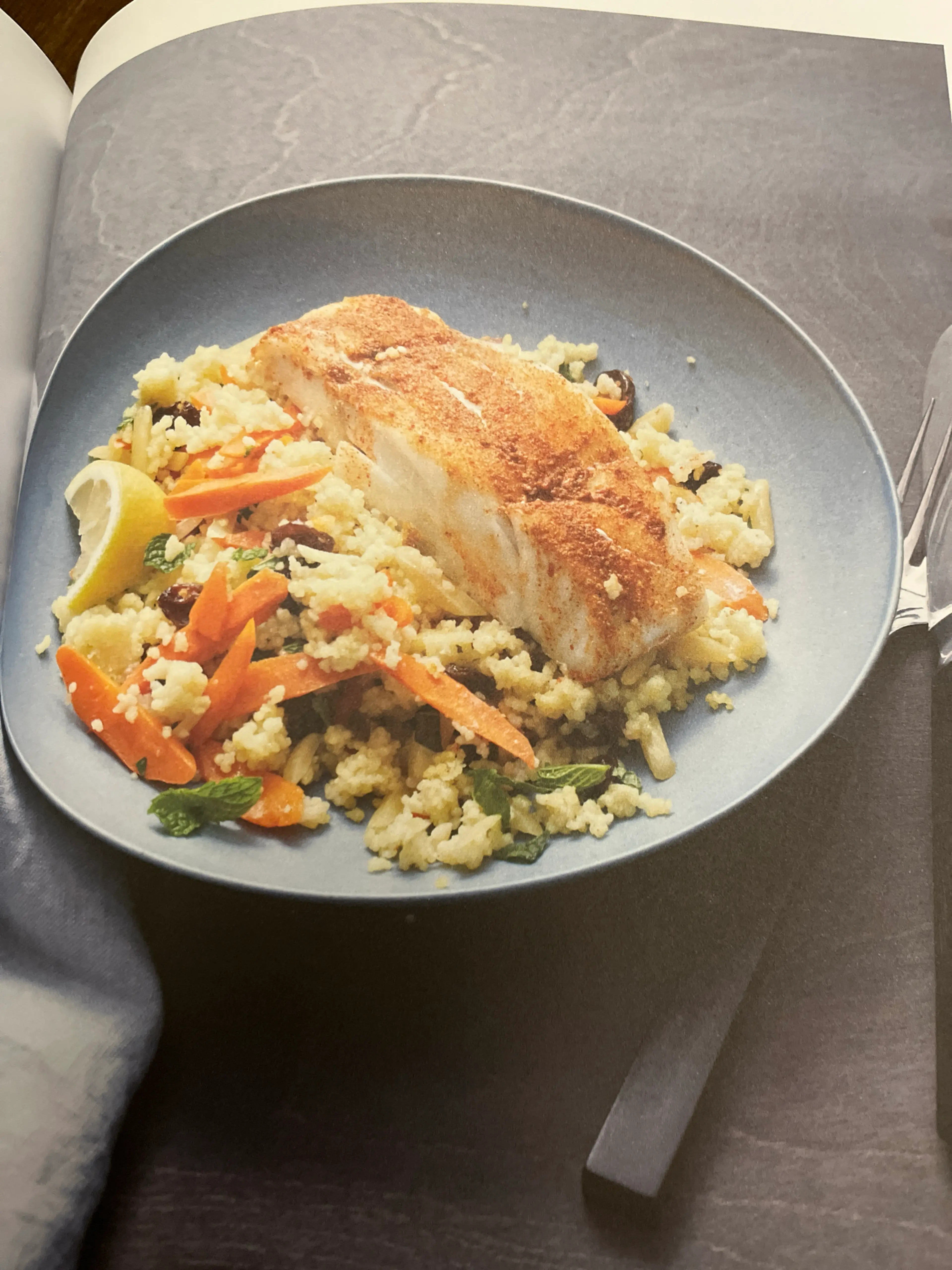 Spiced Cod with Couscous
