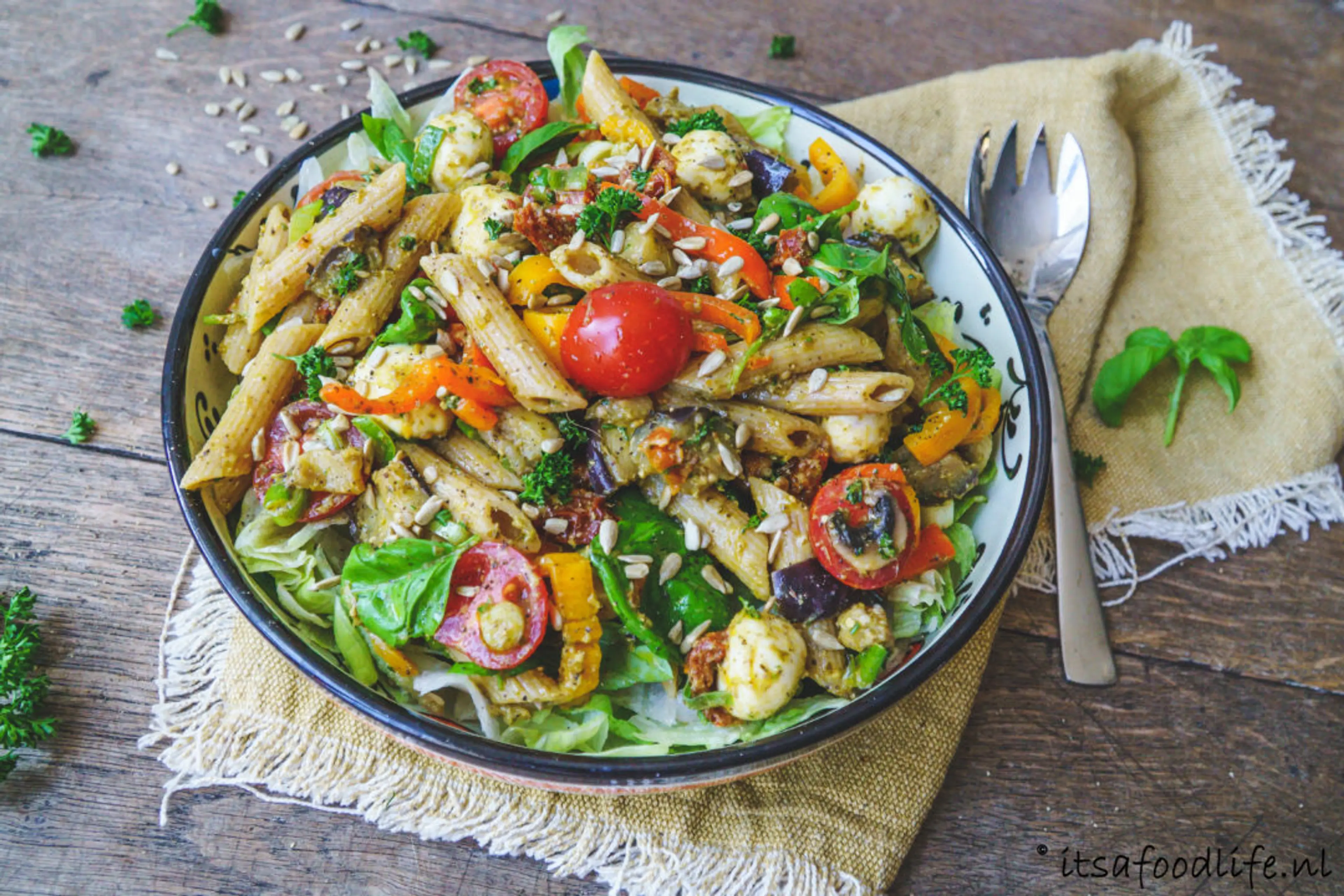 Italiaanse pastasalade
