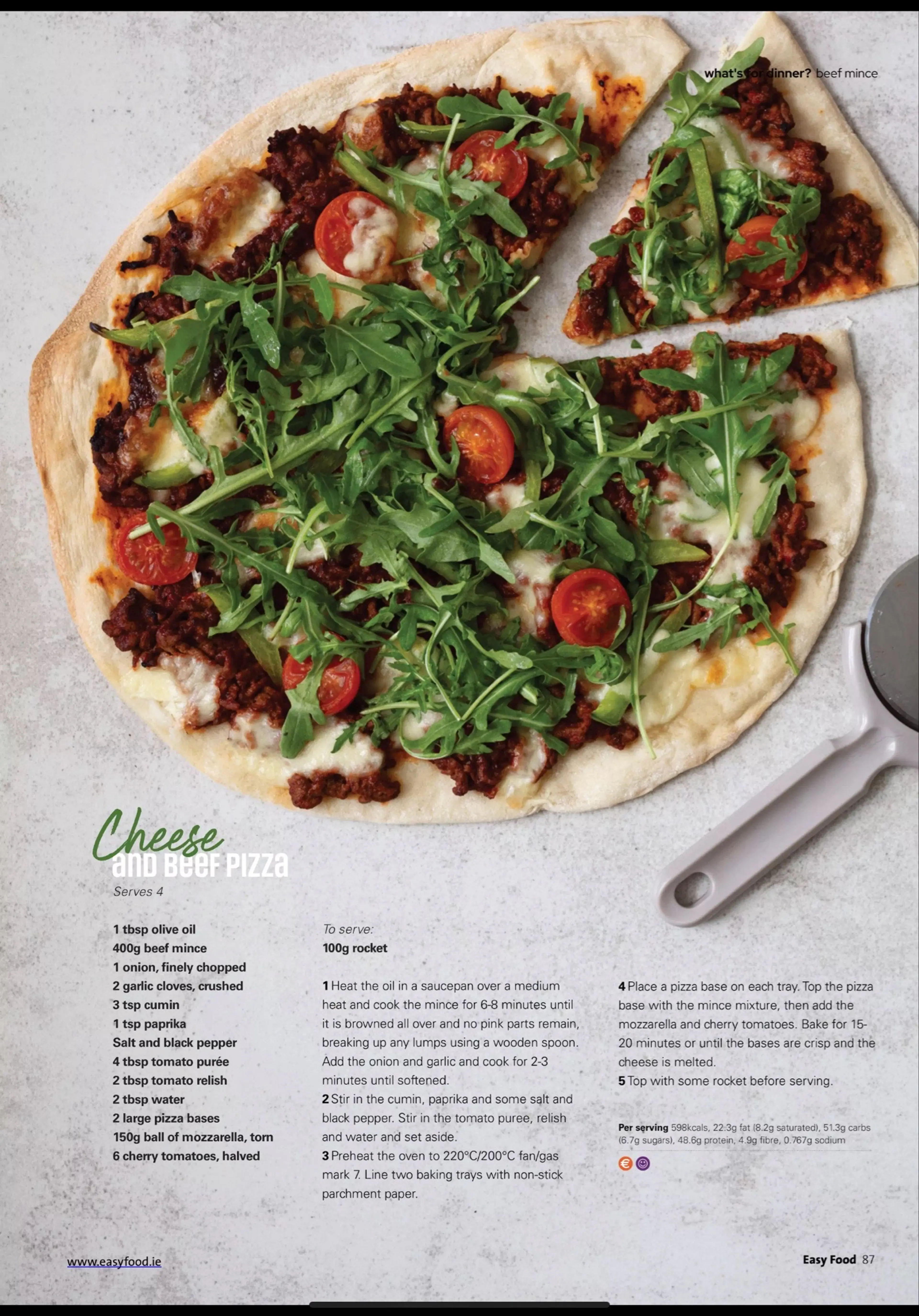 Cheese And Beef Pizza