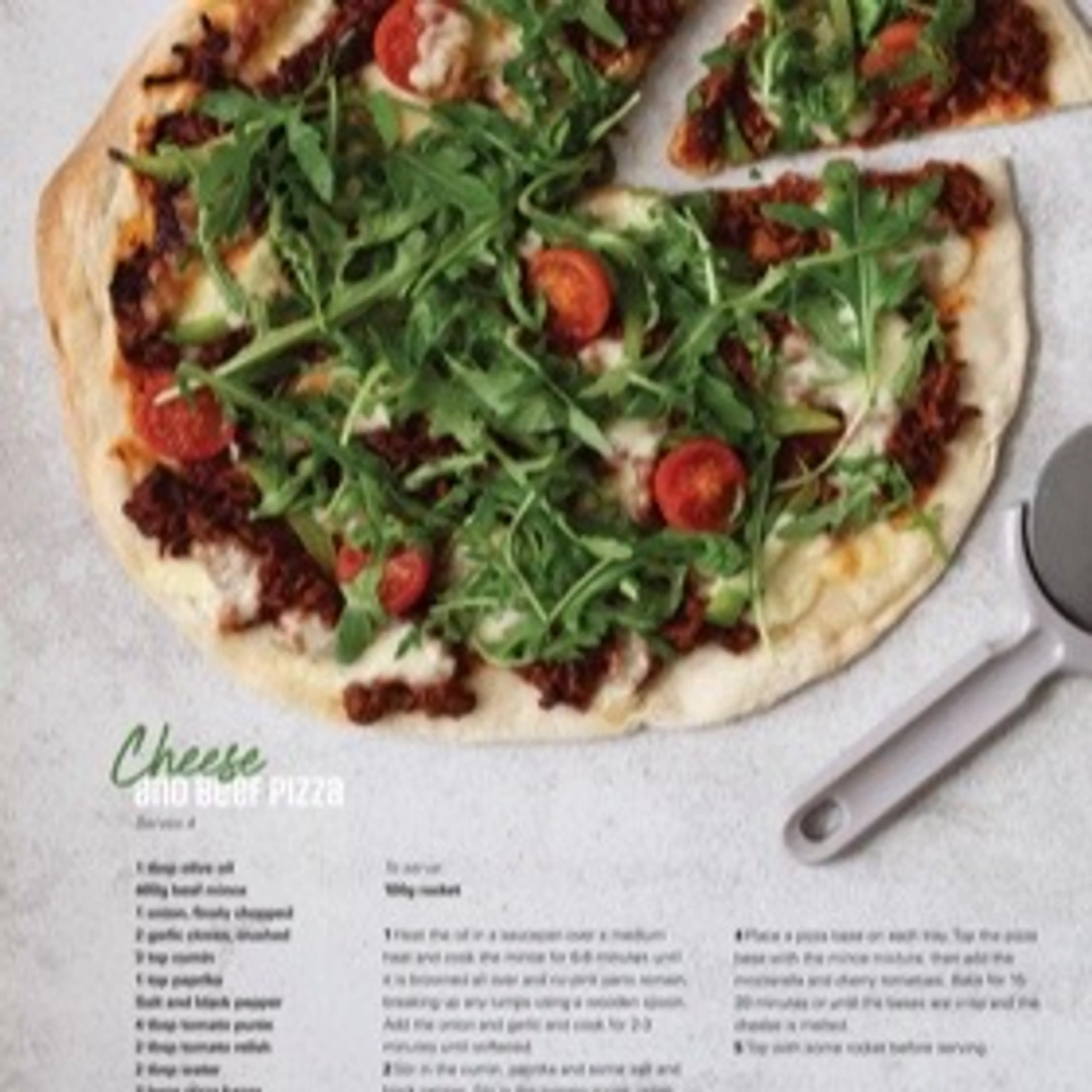 Cheese And Beef Pizza