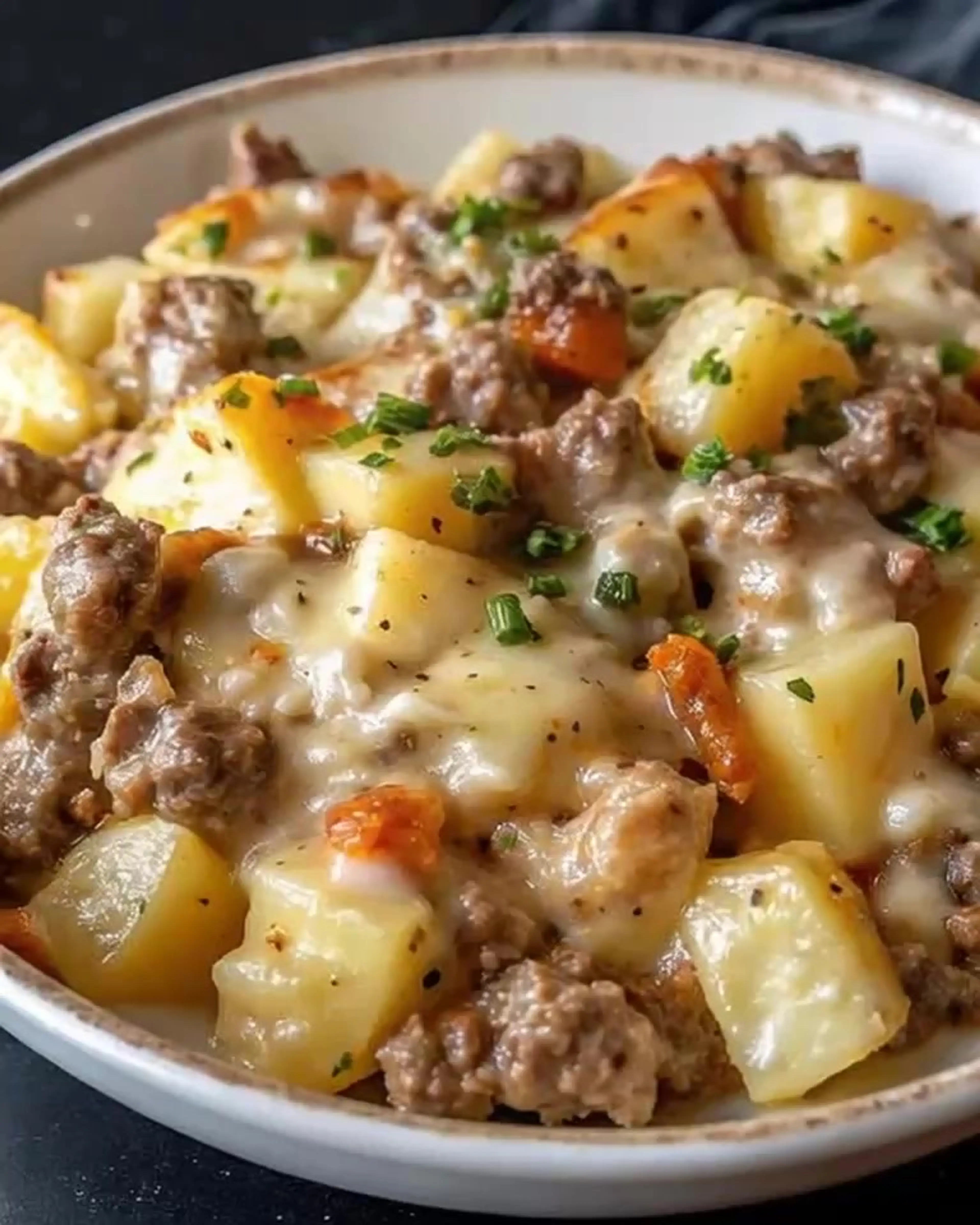 One-pan Creamy Meat & Potato Skillet