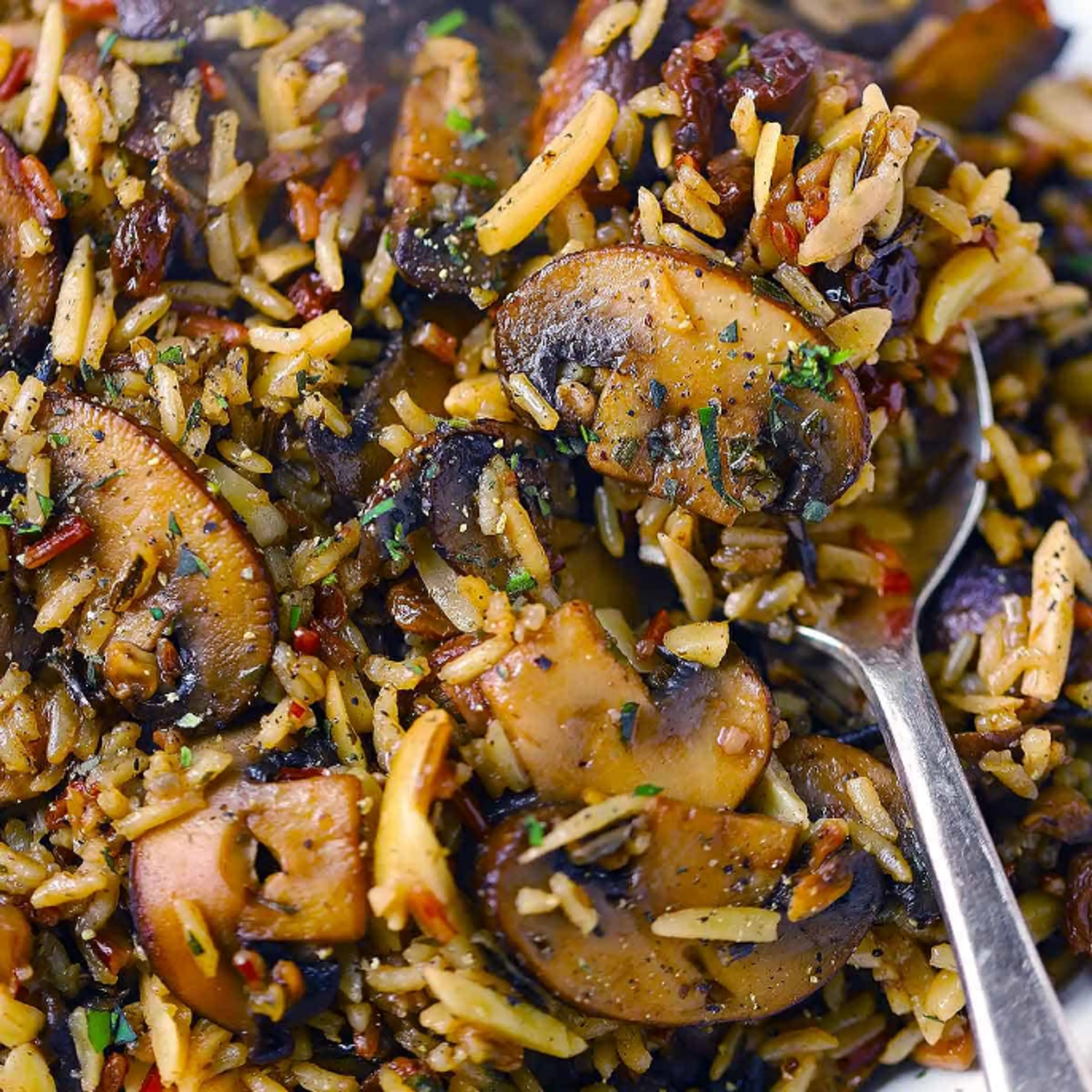 Mushroom and Wild Rice Pilaf