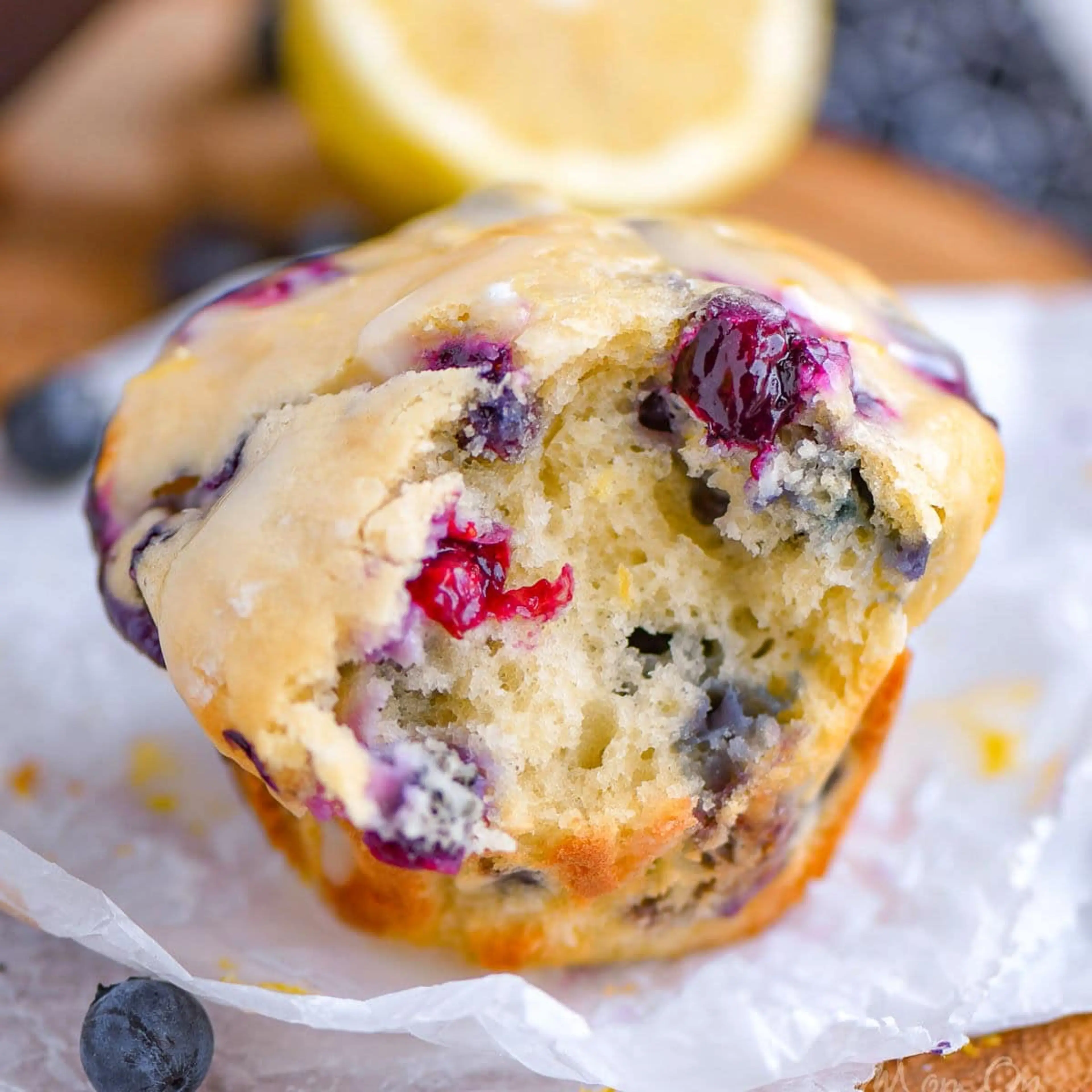 Blueberry Lemon Cream Cheese Muffins