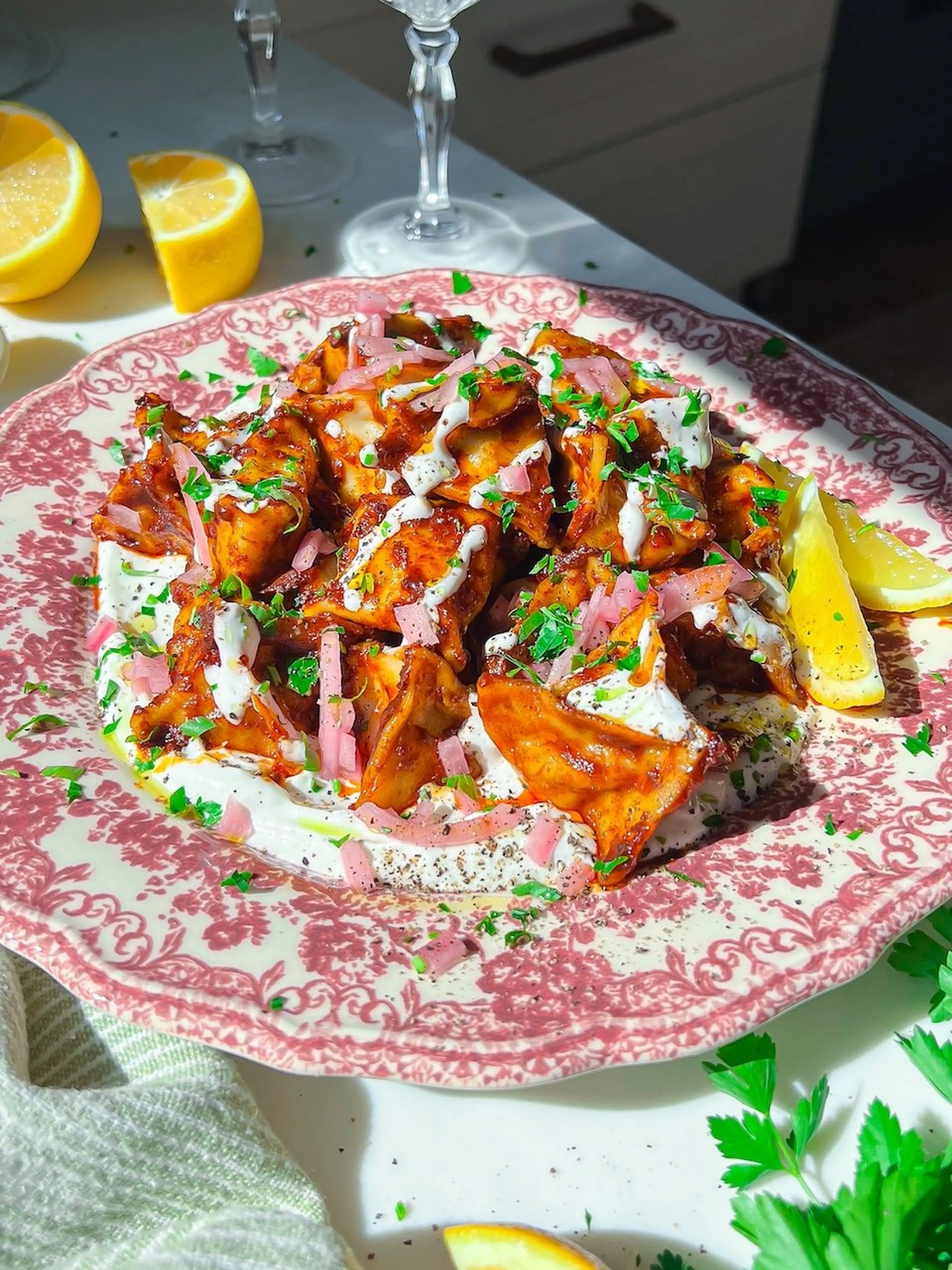 Turkish Manti (Lamb Dumplings)
