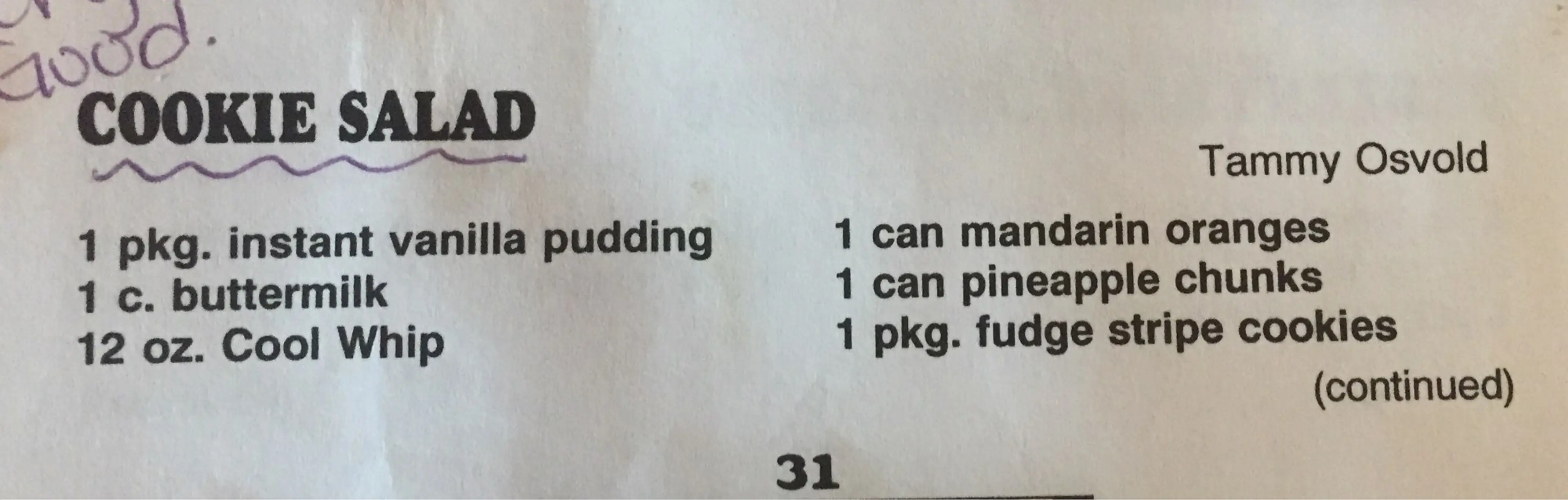 Cookie Salad