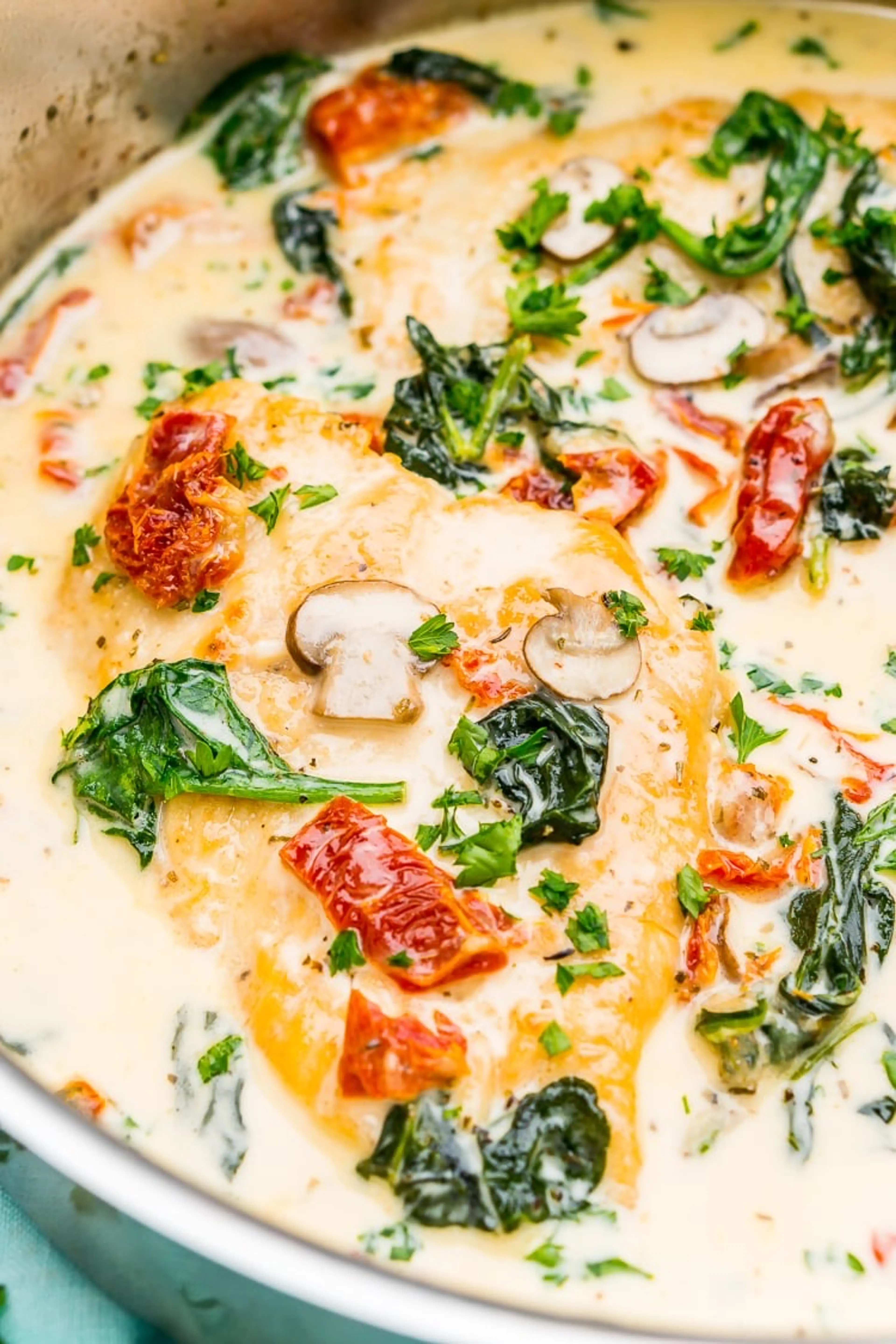 Creamy One Pan Tuscan Chicken