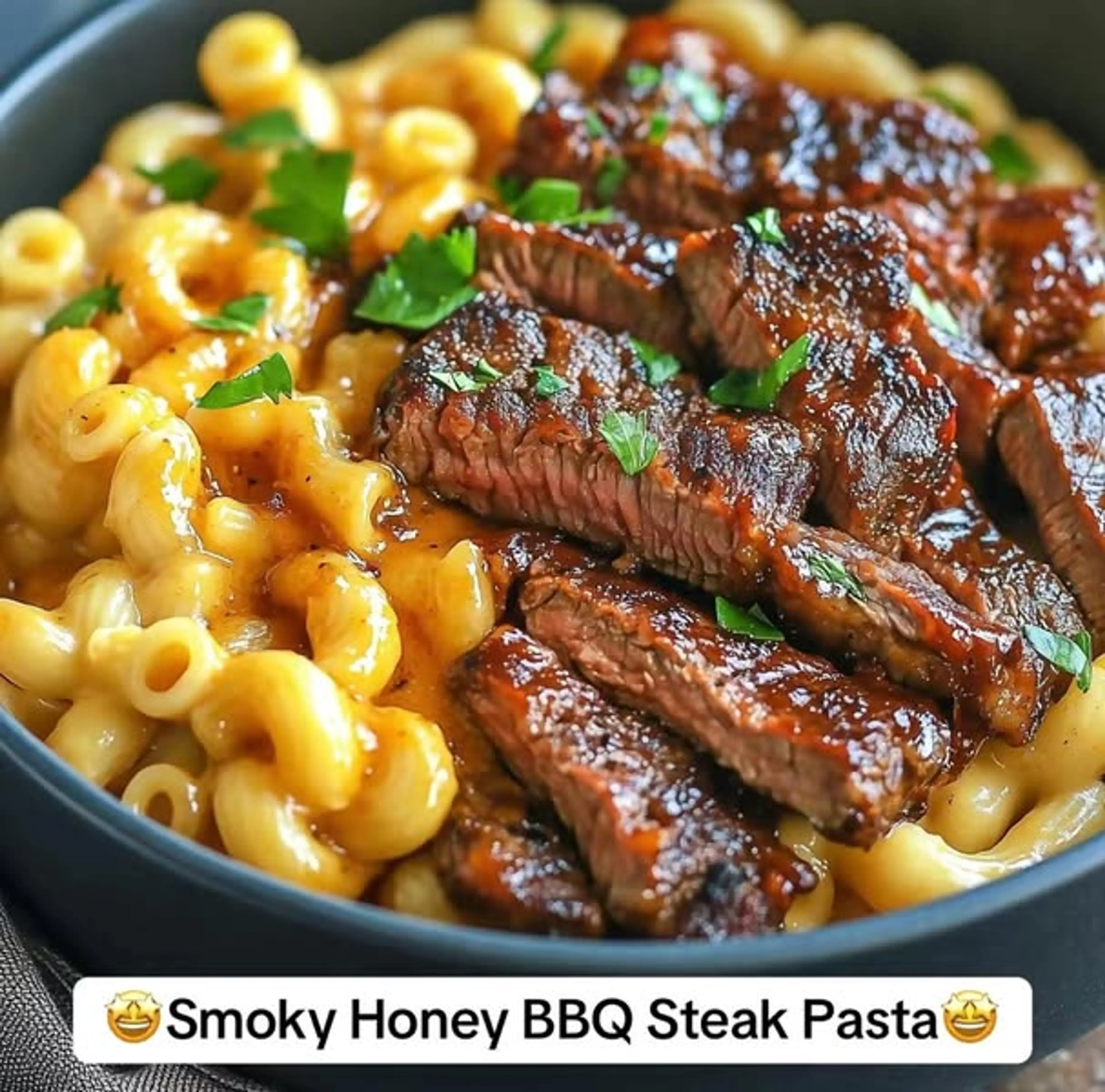 Smokey Honey Bbq Steak Pasta