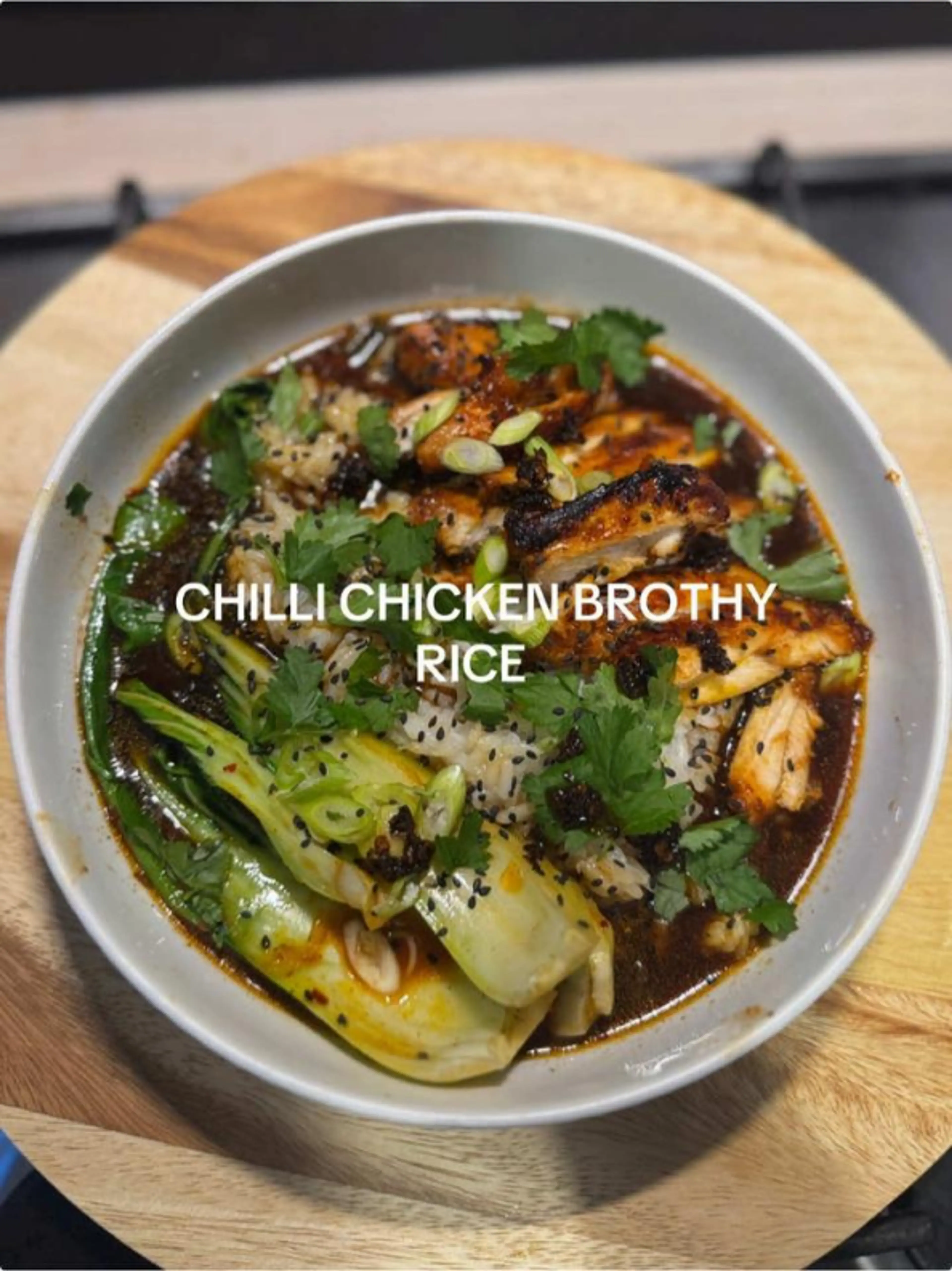 Sticky Gochujang Chicken & Brothy Rice